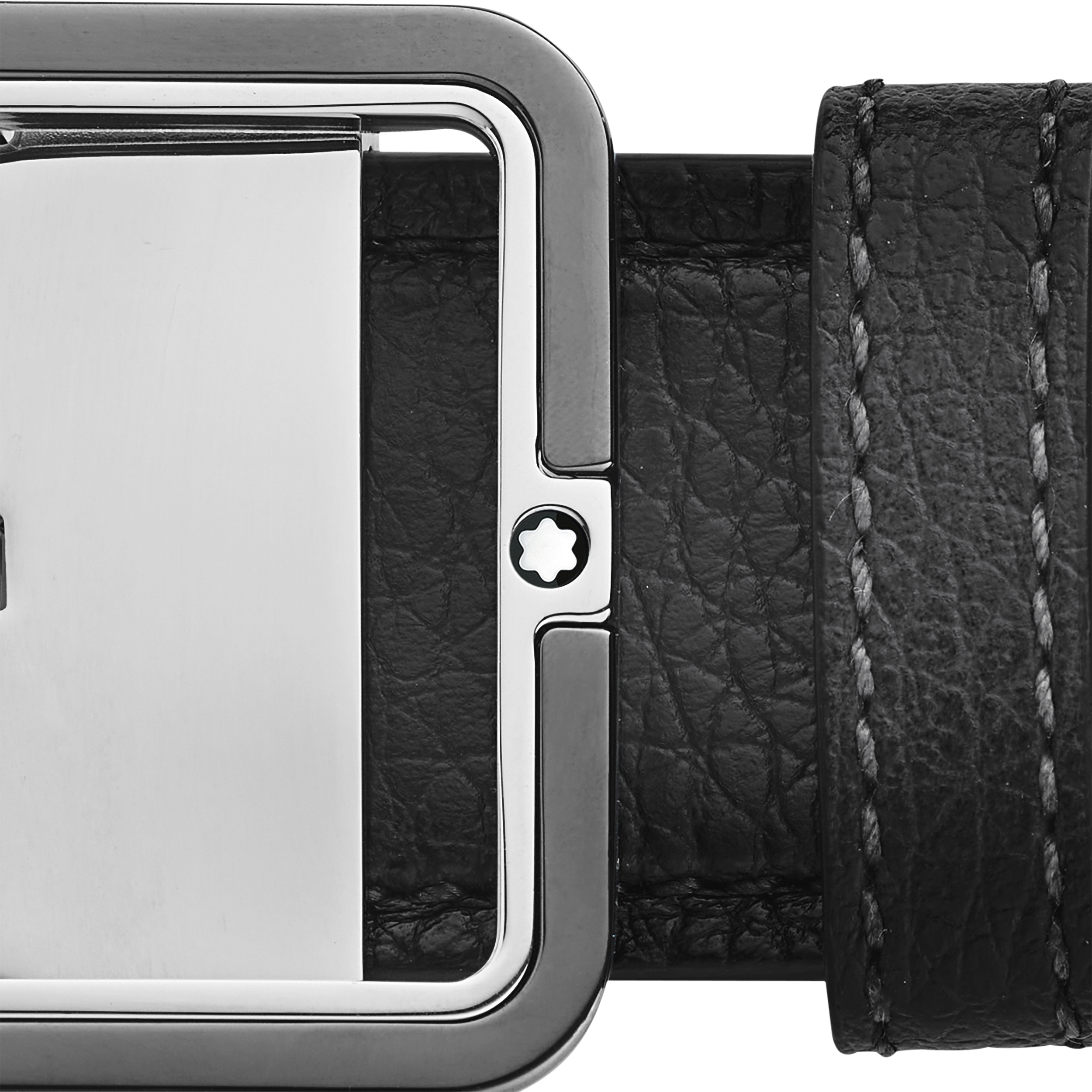 Grey 35 mm leather belt, image 3