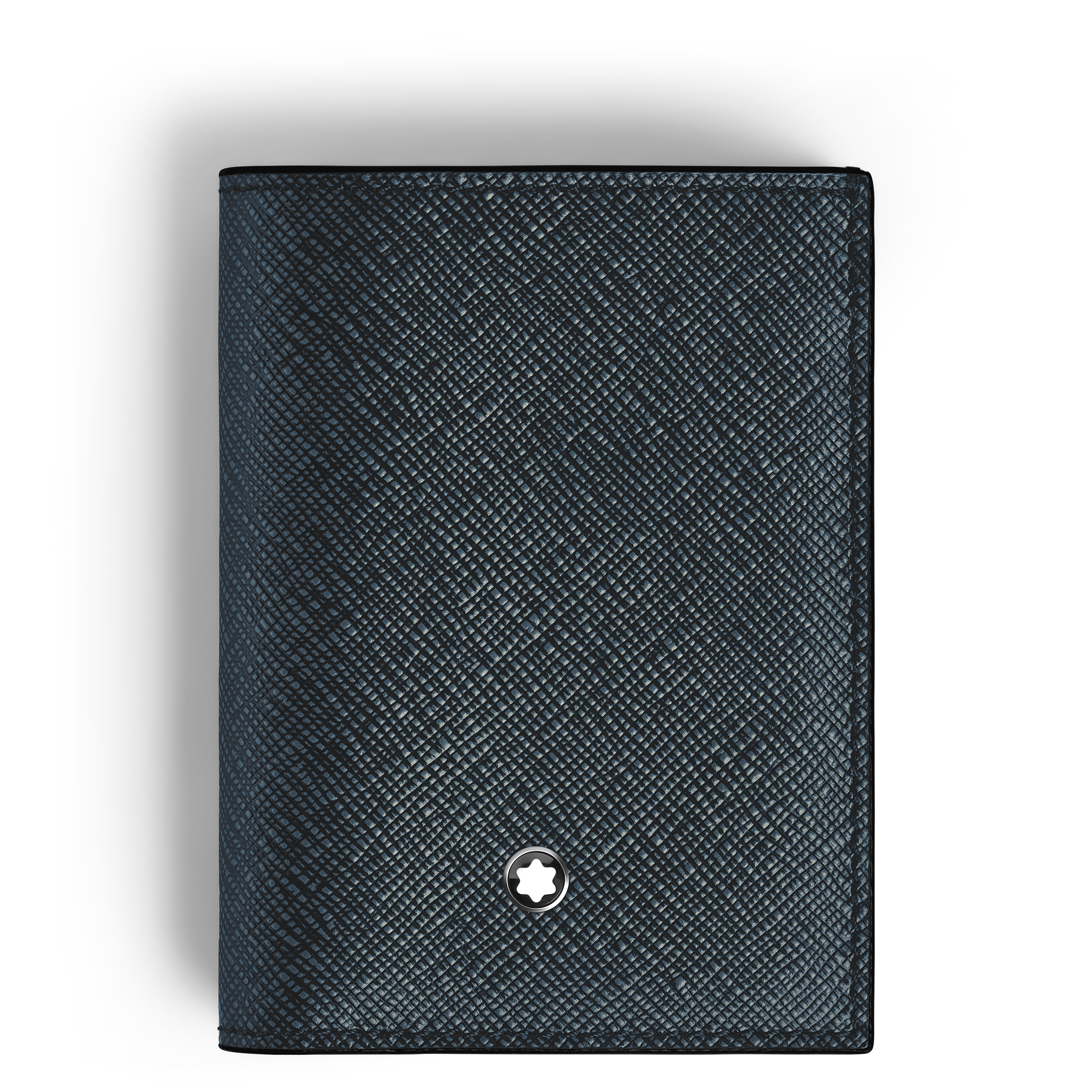 Montblanc - Mini Wallet 4Cc In Sartorial Leather - Leather - Mb220382 - Wallets   Tweed Blue