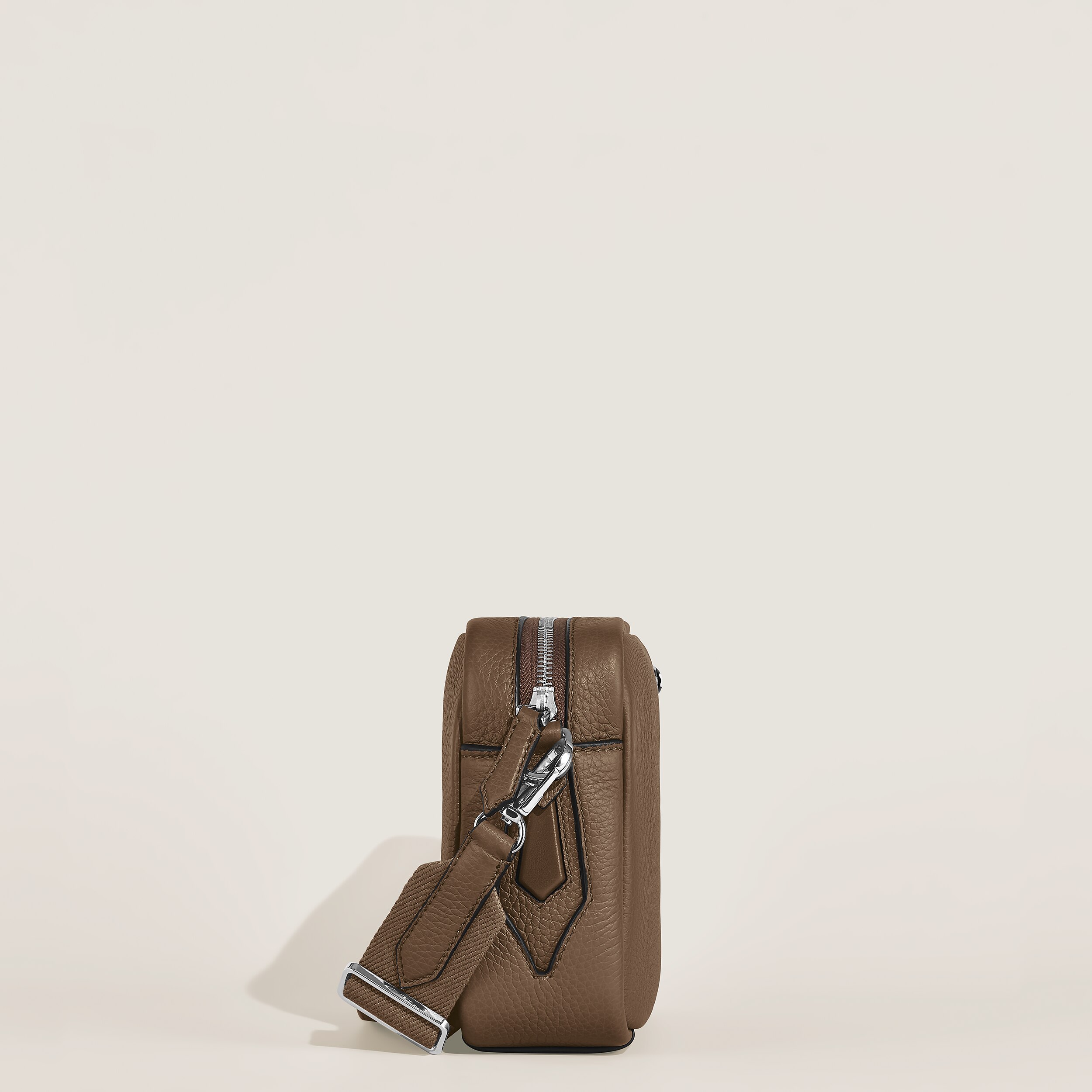  Montblanc - Umhängetasche Montblanc Companion - Haselnussbraun - Leder - Mb220209 - Messenger Bags 