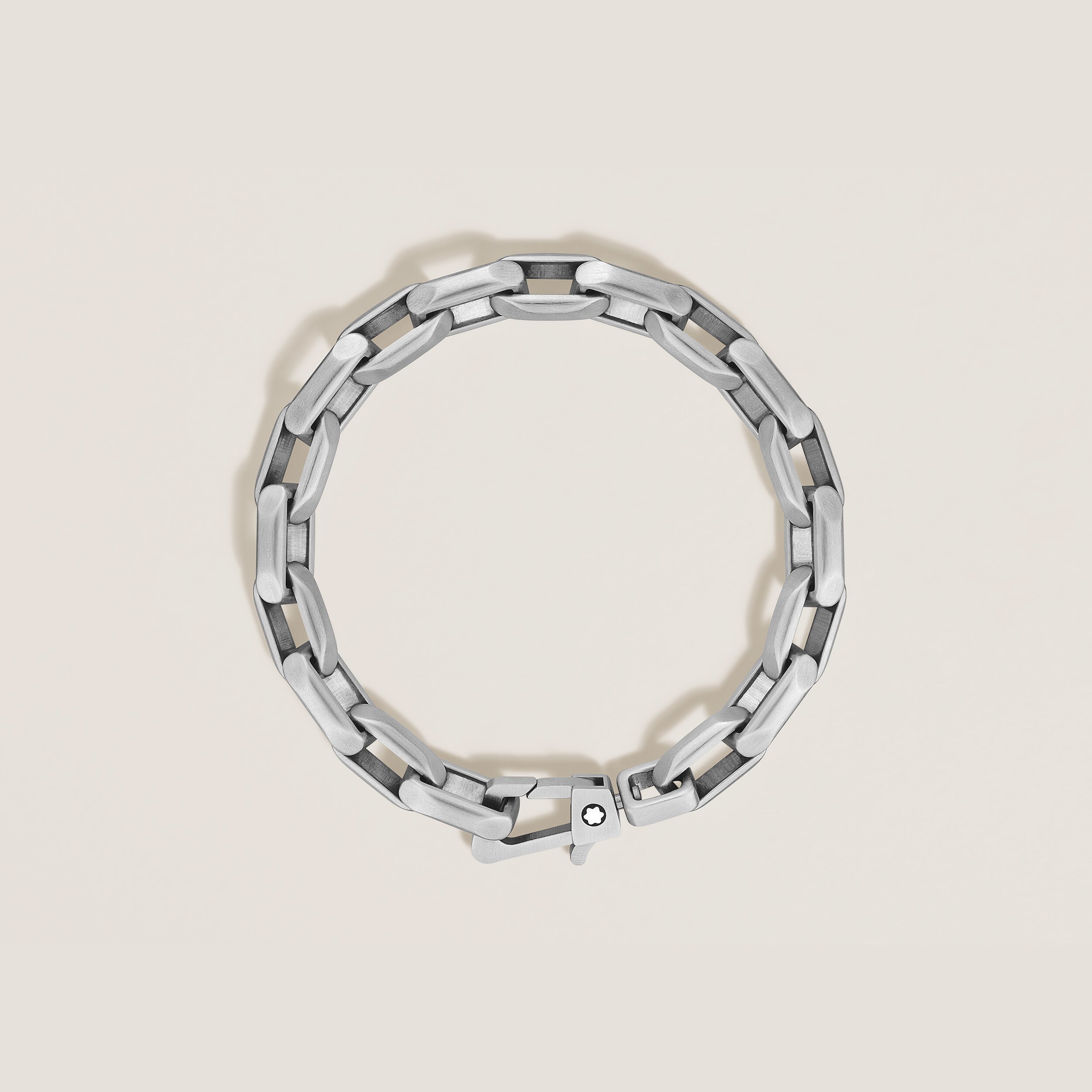  Montblanc - Armband Aus Edelstahl Mit Achteckiger Kette - Silberfarben - Edelstahl - Mb134475 - Armbänder 