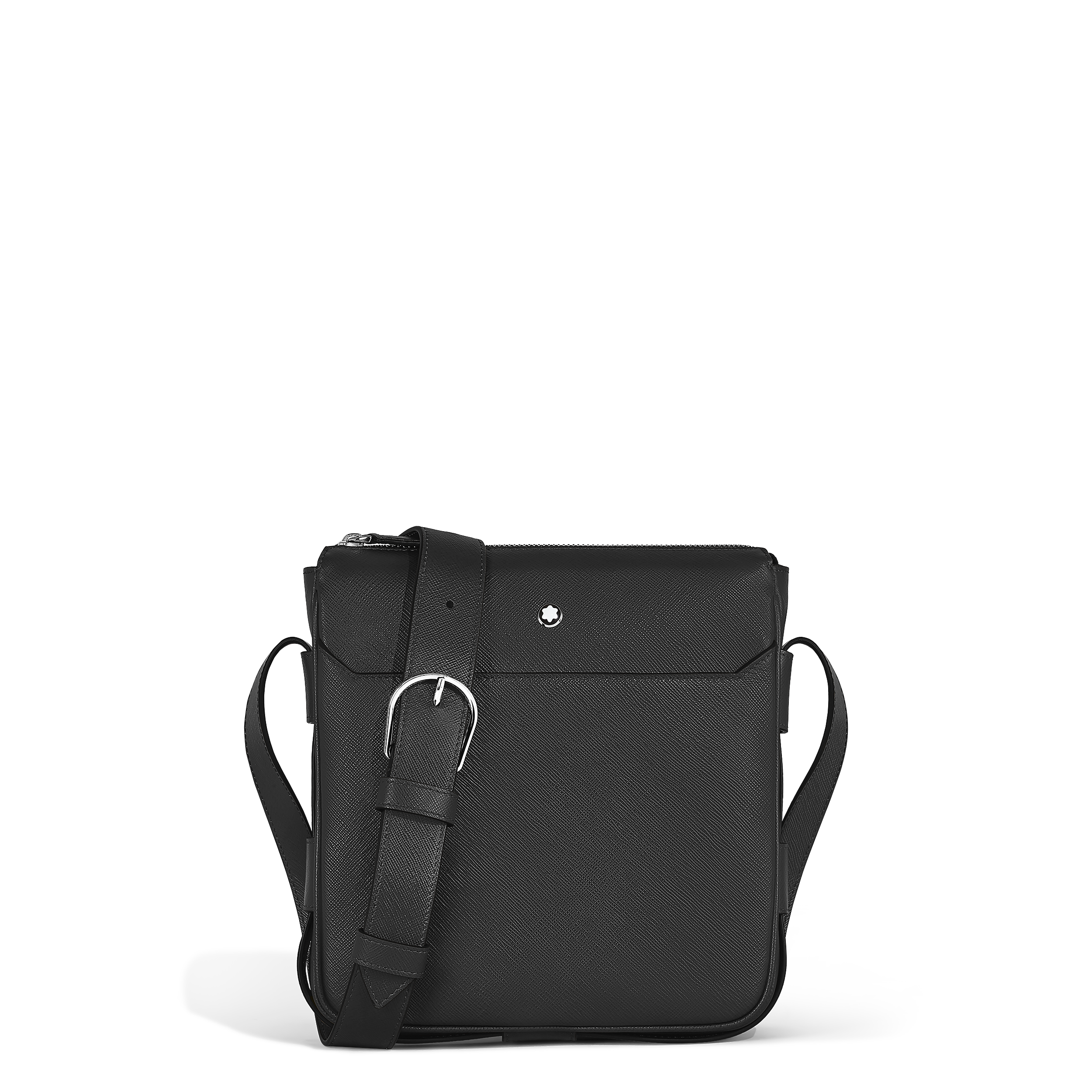  Montblanc - Borsa Messenger Cintura Verticale In Pelle Sartorial - Nero - Pellame - Mb221560 - Borse A Tracolla 