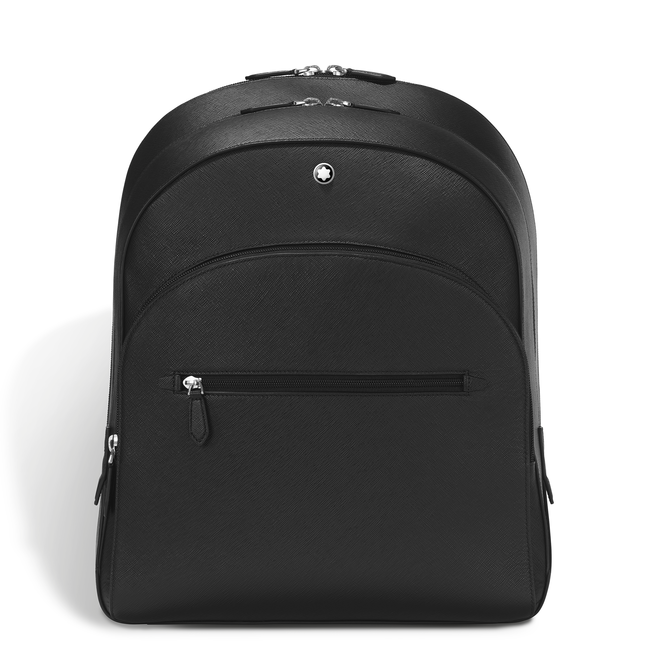 Montblanc - Large Backpack With 3 Compartts In Sartorial Leather - Leather - Mb130274 - Backpacks Men's Black
