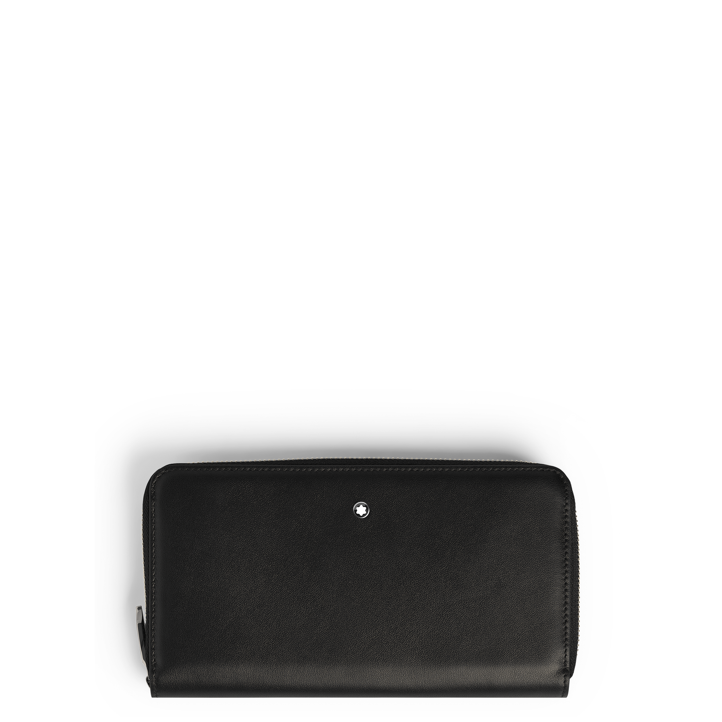 Montblanc - Continental Wallet 12Cc With Zip In Soft Leather - Leather - Mb220330 - Wallets   Black