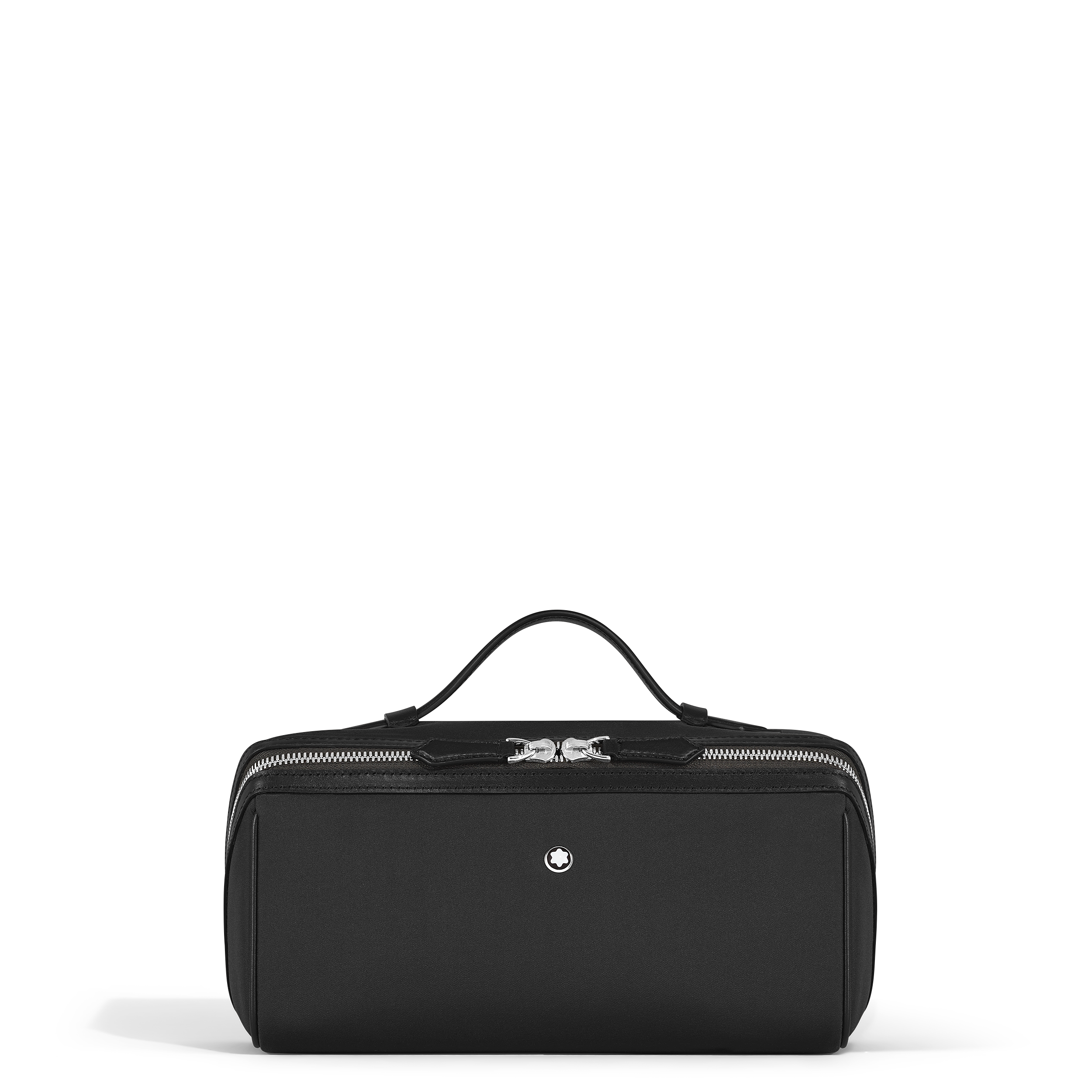 Montblanc Schwarz Kosmetiktasche Panorama Stoff Und Leder Mb222295 Kulturtaschen