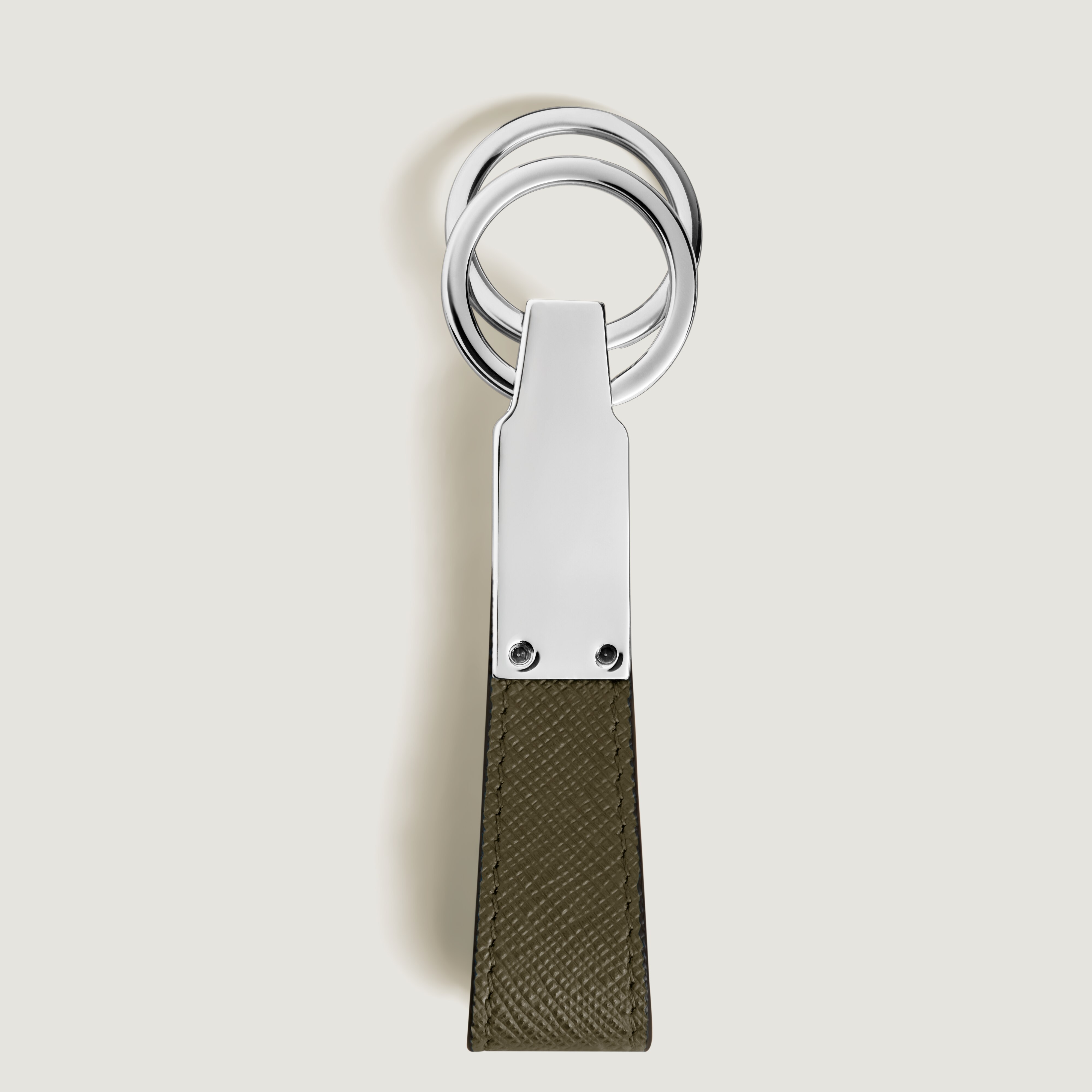  Montblanc - Schlüsselanhänger Mit Schlaufe Aus Sartorial Leder - Khaki - Leder - Mb221354 - Schlüsselringe & Schlüsseletuis 