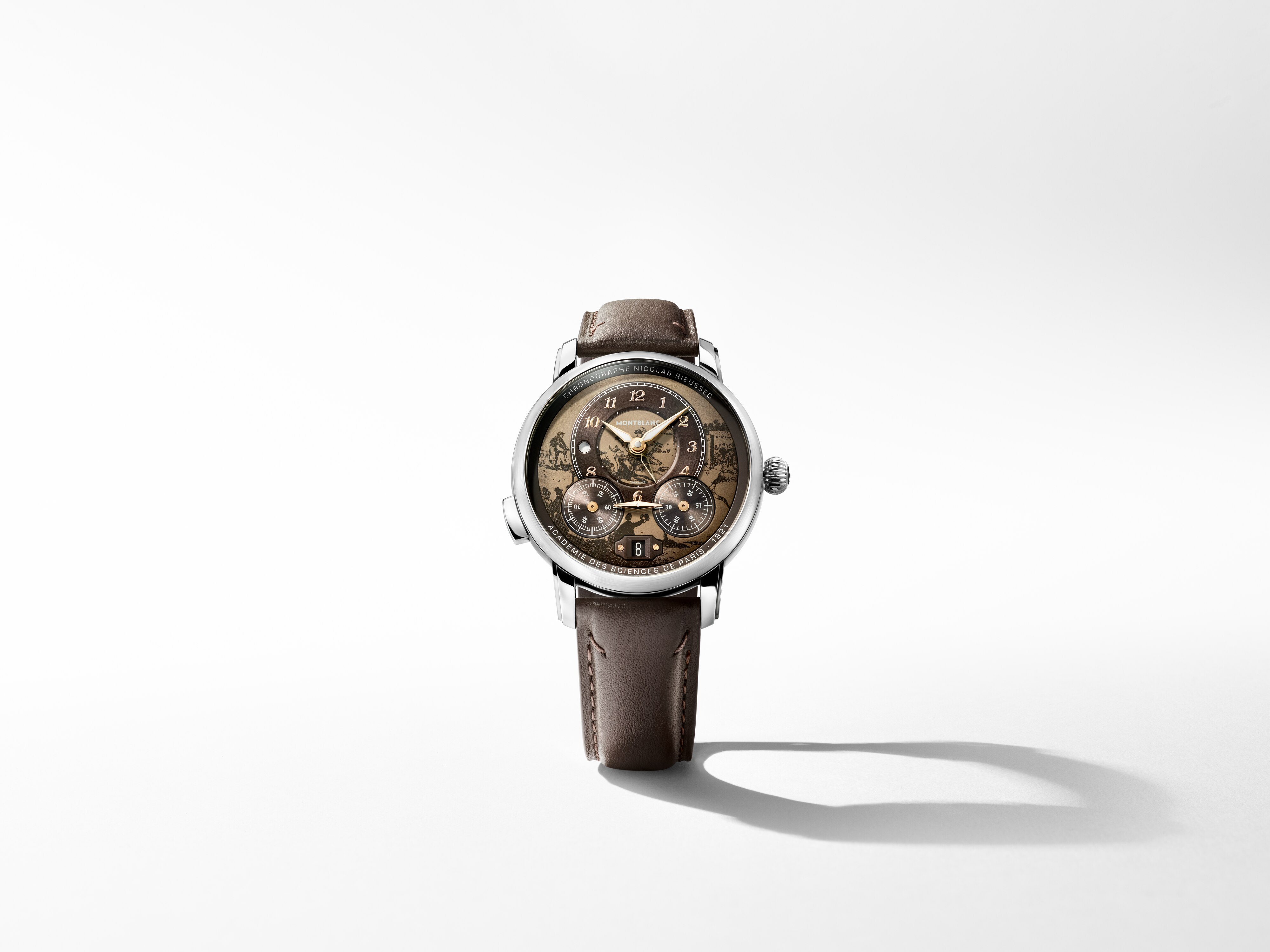  Montblanc - Montblanc Star Legacy Nicolas Rieussec Chronograph 43 Mm Edición Limitada - 821 Piezas - Marrón - Acero - Mb136359 - Reloj 