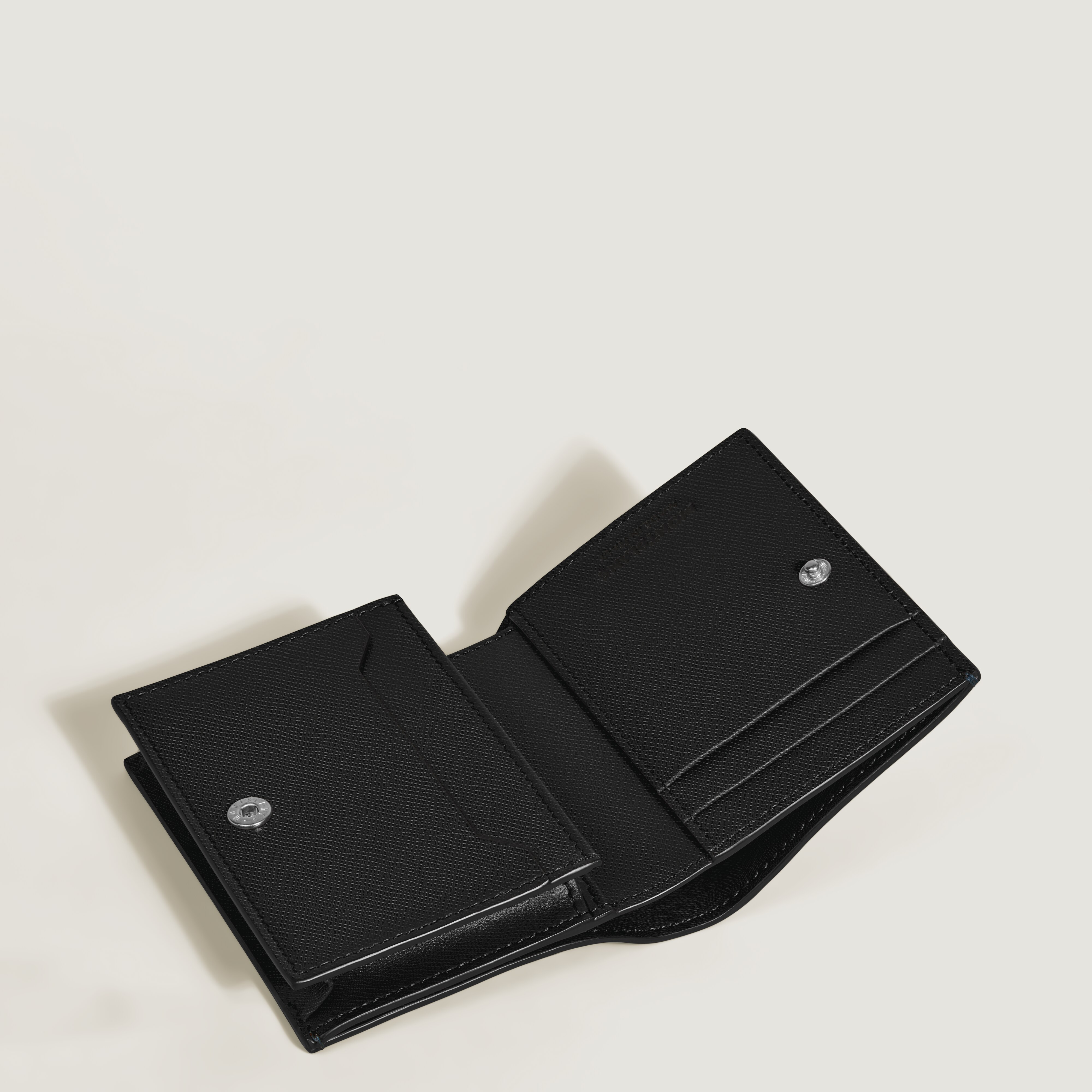 Montblanc - Nano Continental-brieftasche Aus Sartorial Leder - Schwarz - Leder - Mb198876 - Brieftaschen 