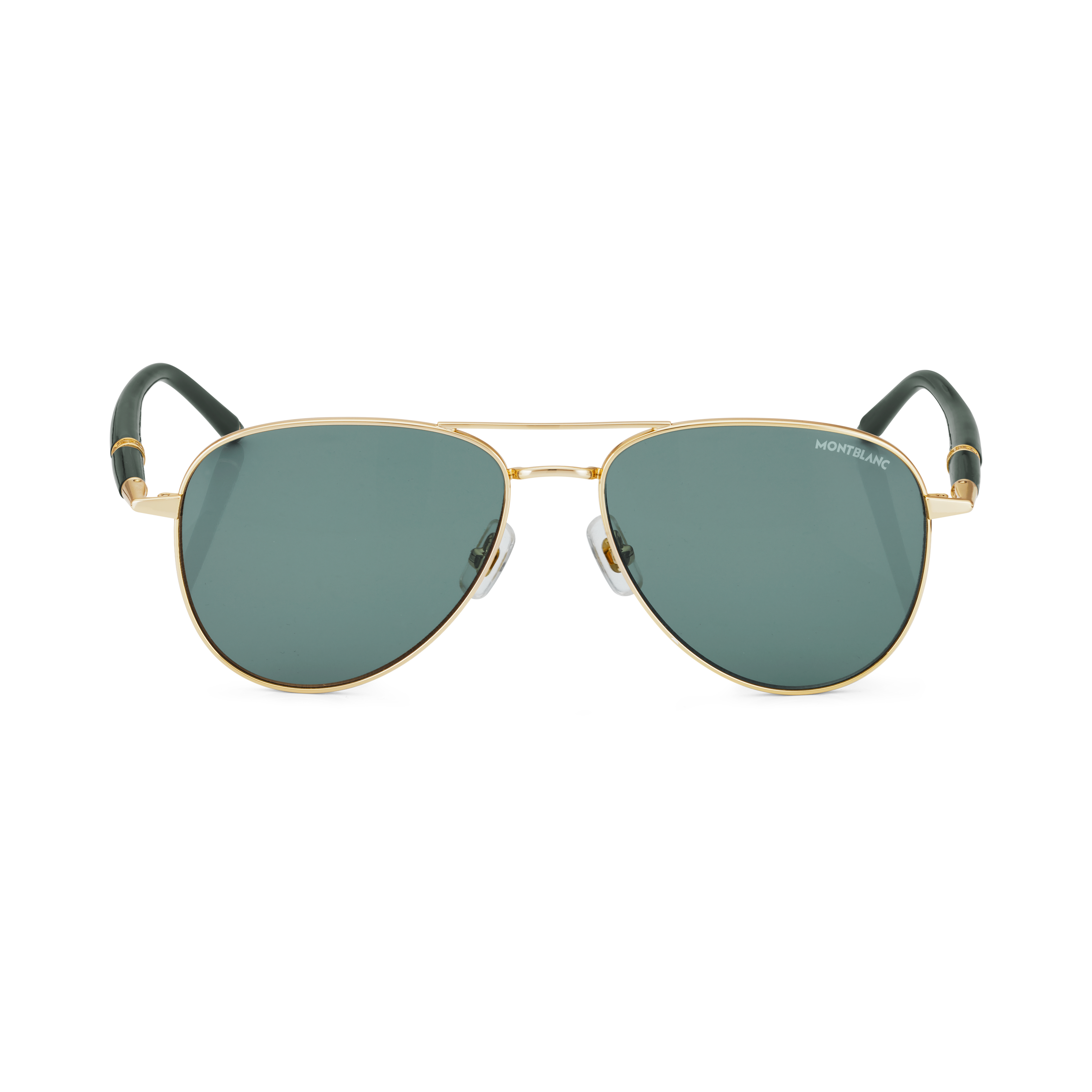  Montblanc - Quadratische Sonnenbrille Mit Goldfarbenem Metallrahmen - Gold - Metall - Mb133466 - Sonnenbrillen 