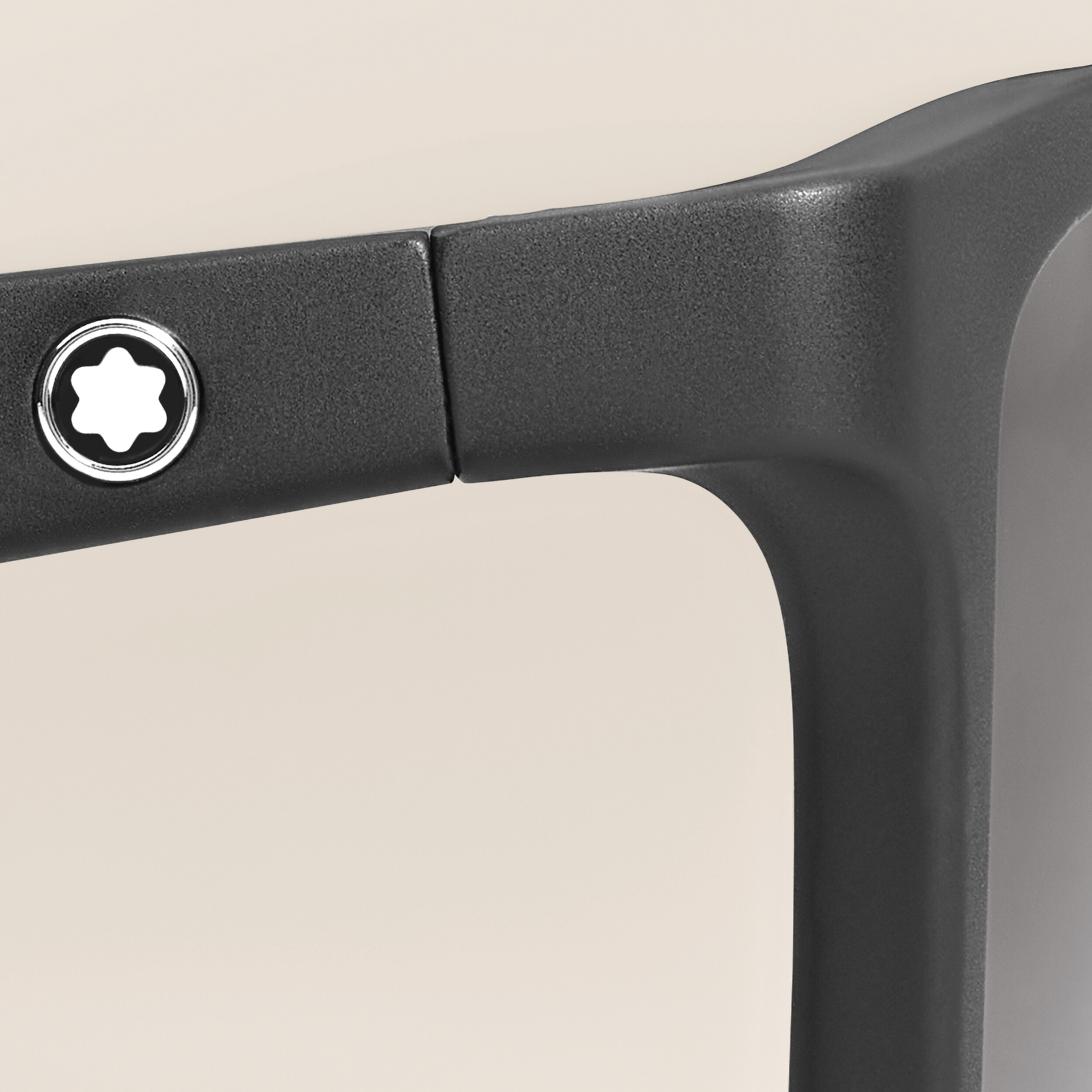  Montblanc - Occhiali Da Sole Con Montatura Rettangolare In Acetato Nero - Mb136914 - Occhiali Da Sole 