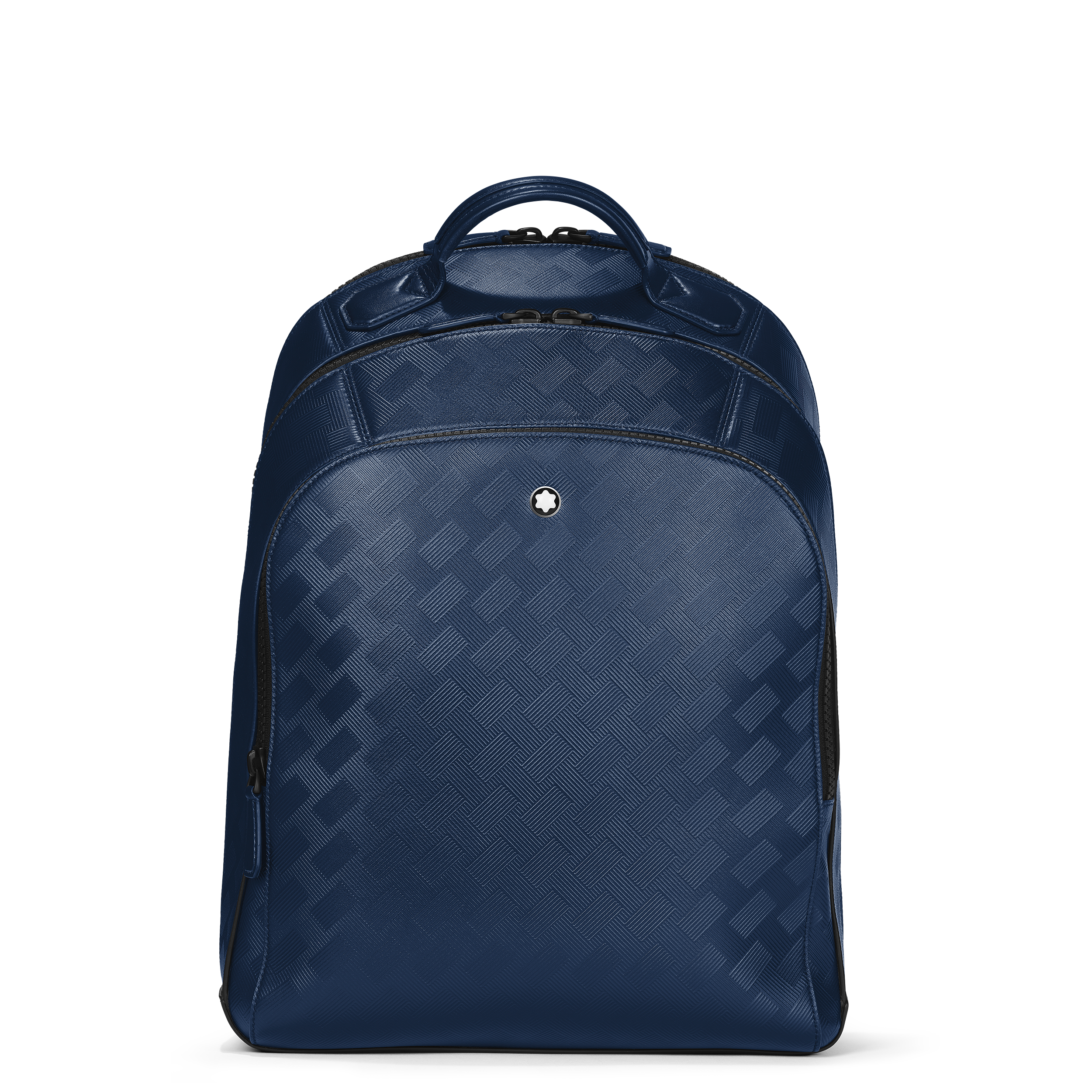  Montblanc - Zaino Modello Medio Con 3 Compartimenti In Pelle Extreme - Blu Inchiostro - Pellame - Mb198047 - Zaini 