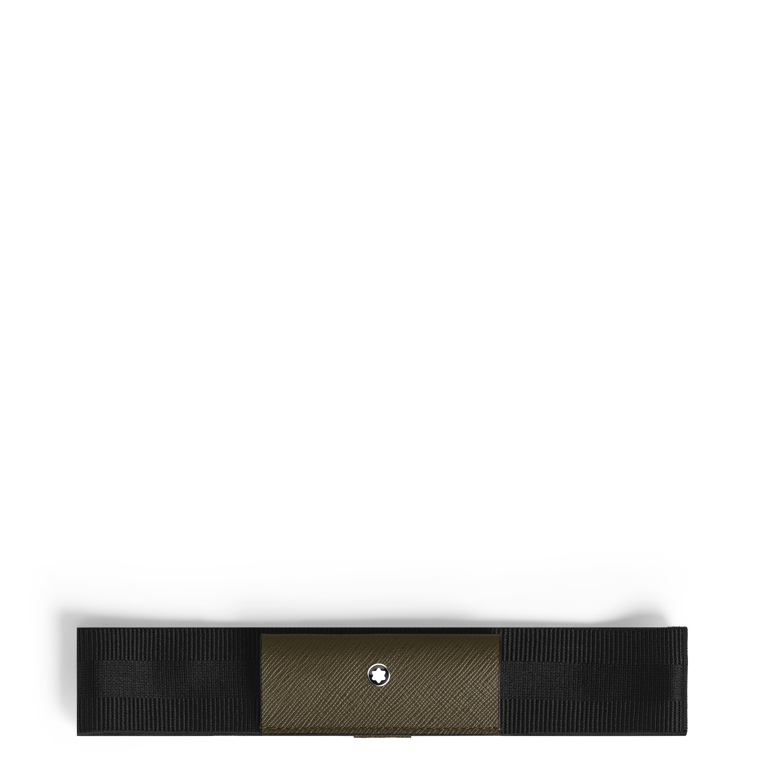 Montblanc - 1-Pen Loop With Elastic Band In Sartorial Leather - Leather - Mb221378 - Pen Pouches   Khaki