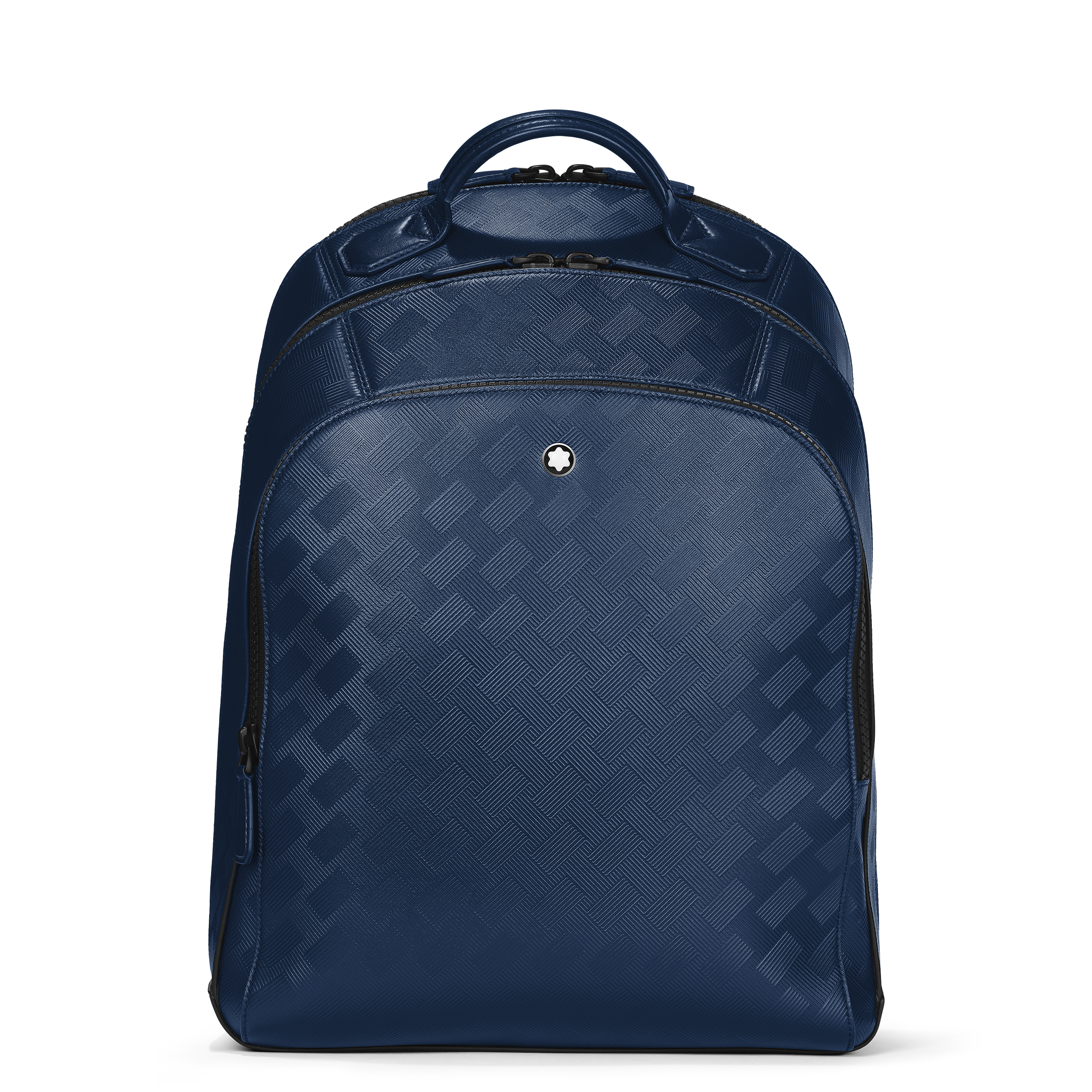 Montblanc - Medium Backpack With 3 Compartments In Extreme Leather - Leather - Mb198047 - Backpacks   Ink Blue