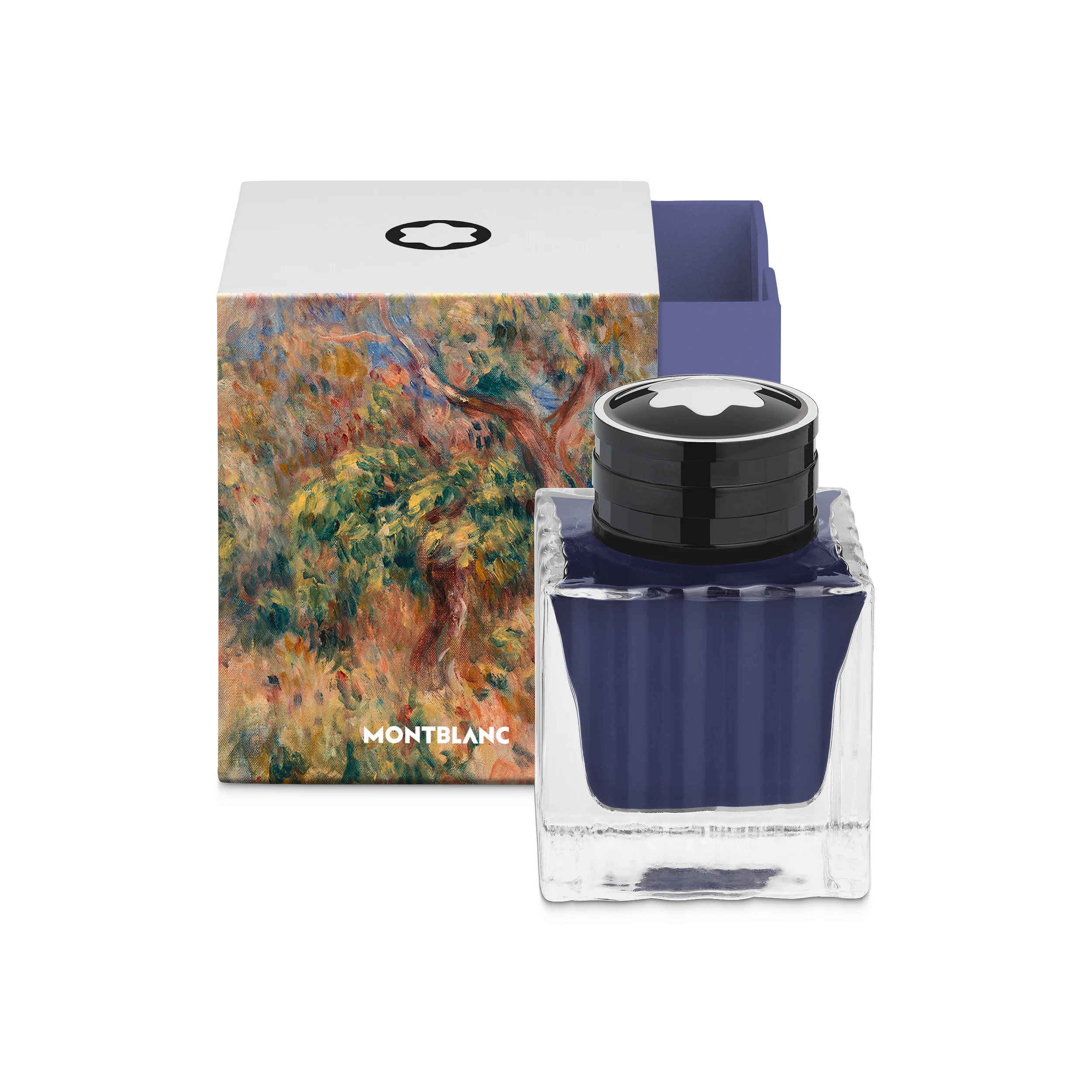 Montblanc - Ink Bottle  Masters Of Art Homage To Pierre-Auguste Renoir  Bleu Outremer  50 Ml - Mb134411 - Ink Bottles   Blue
