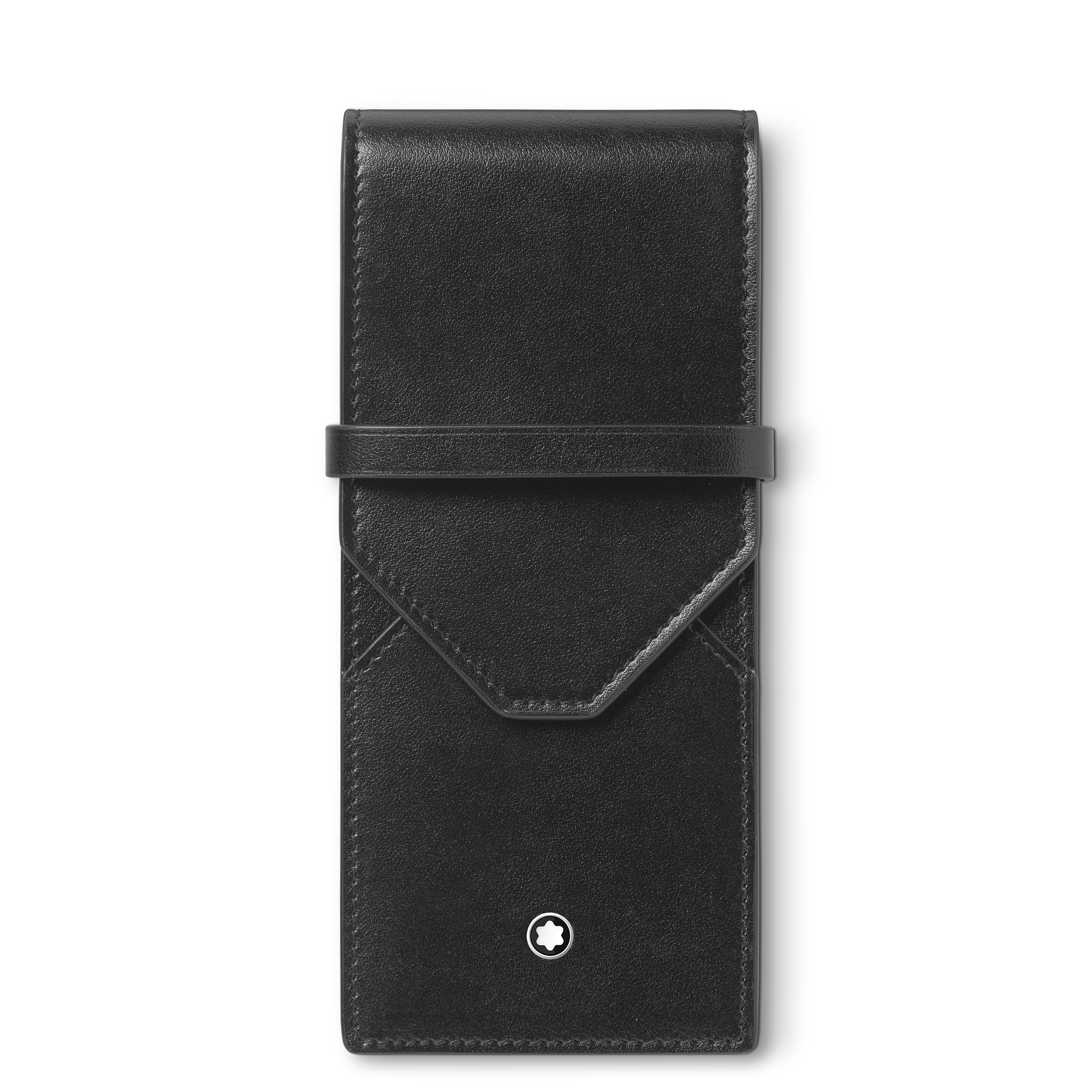 Montblanc - Envelope 3-Pen Pouch - Leather - Mb198336 - Pen Pouches   Black