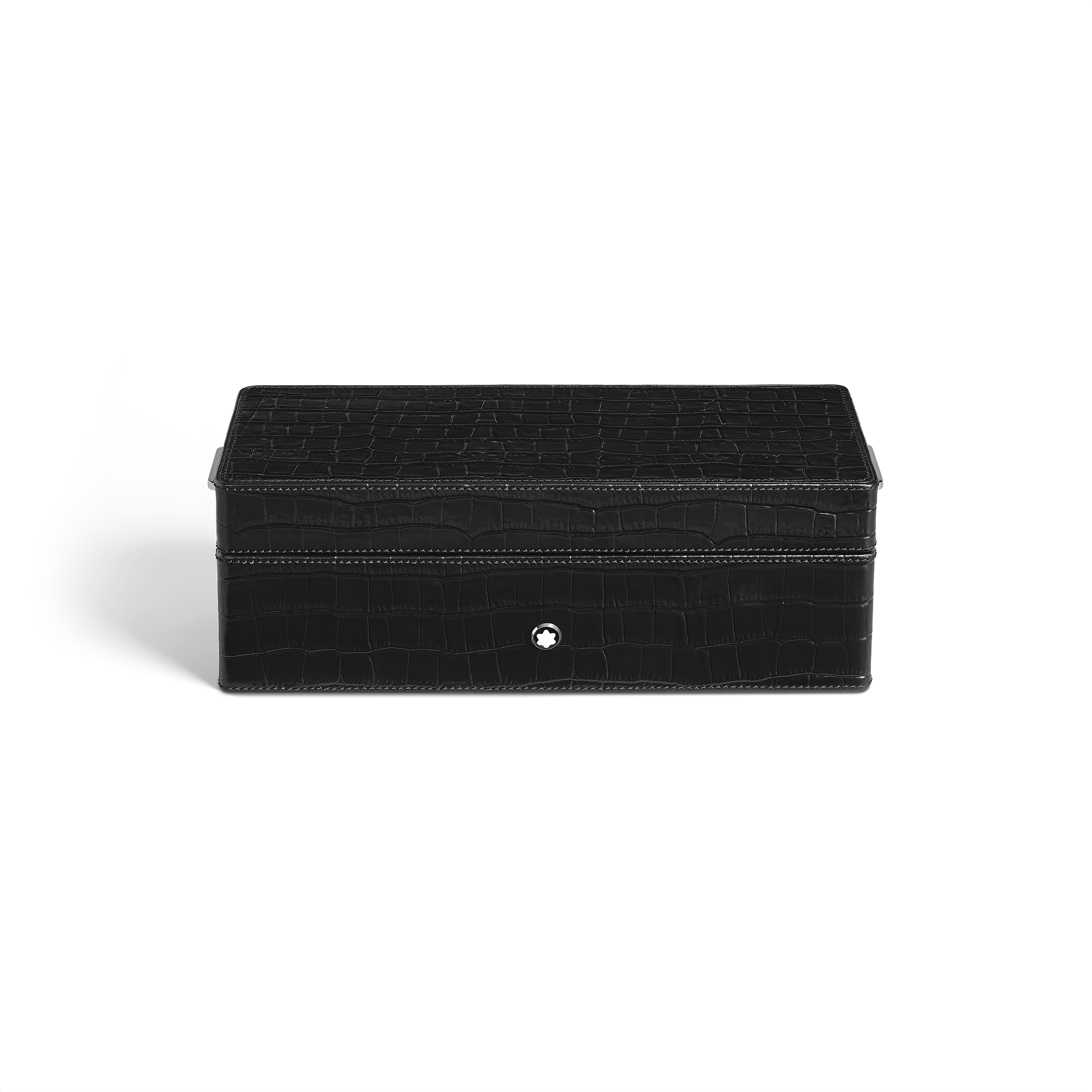 Montblanc - Pen Box In Croco-Embossed Leather - Paper - Mb135988 - Collector Boxes   Black