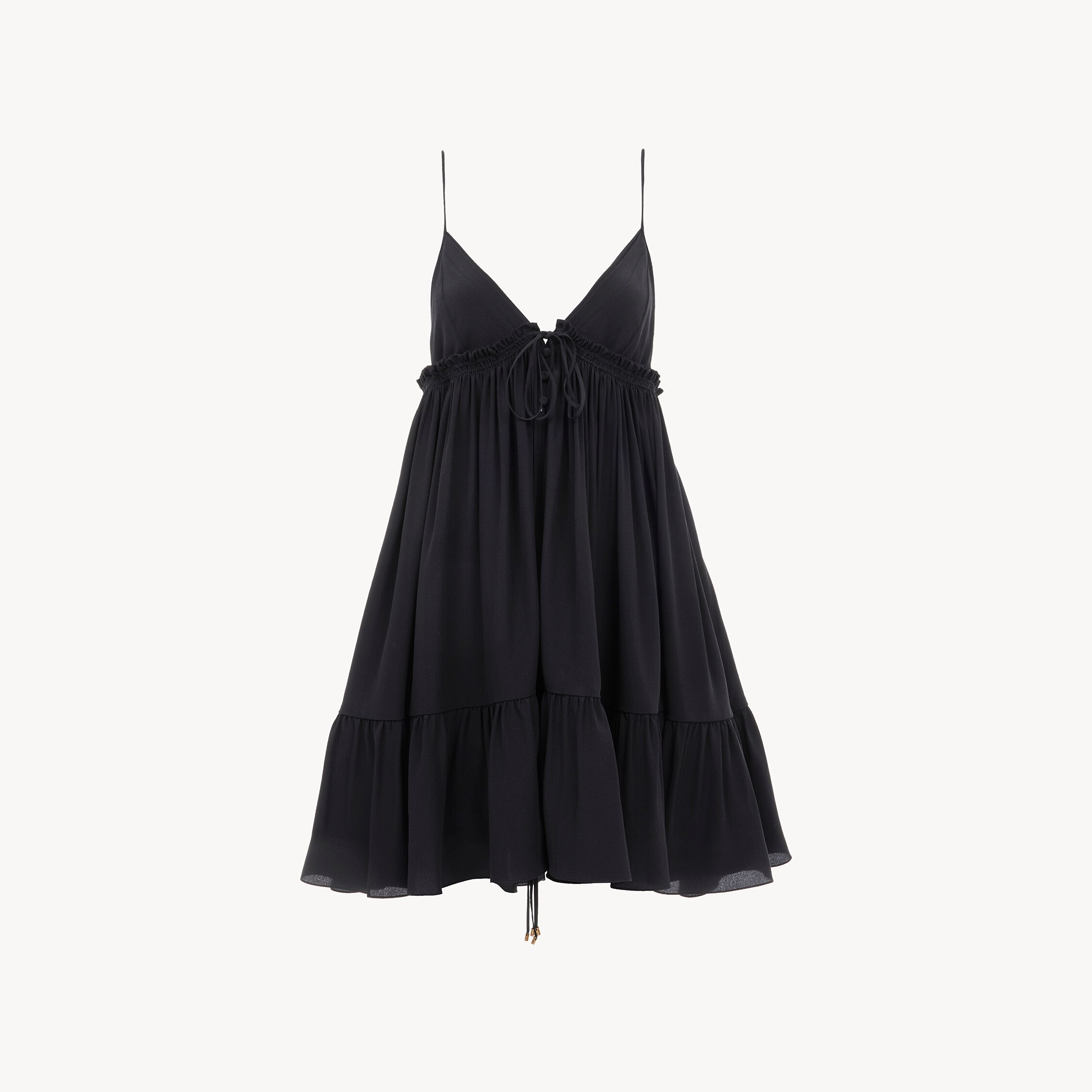 Chloé Silk Camisole Mini Dress In Multi