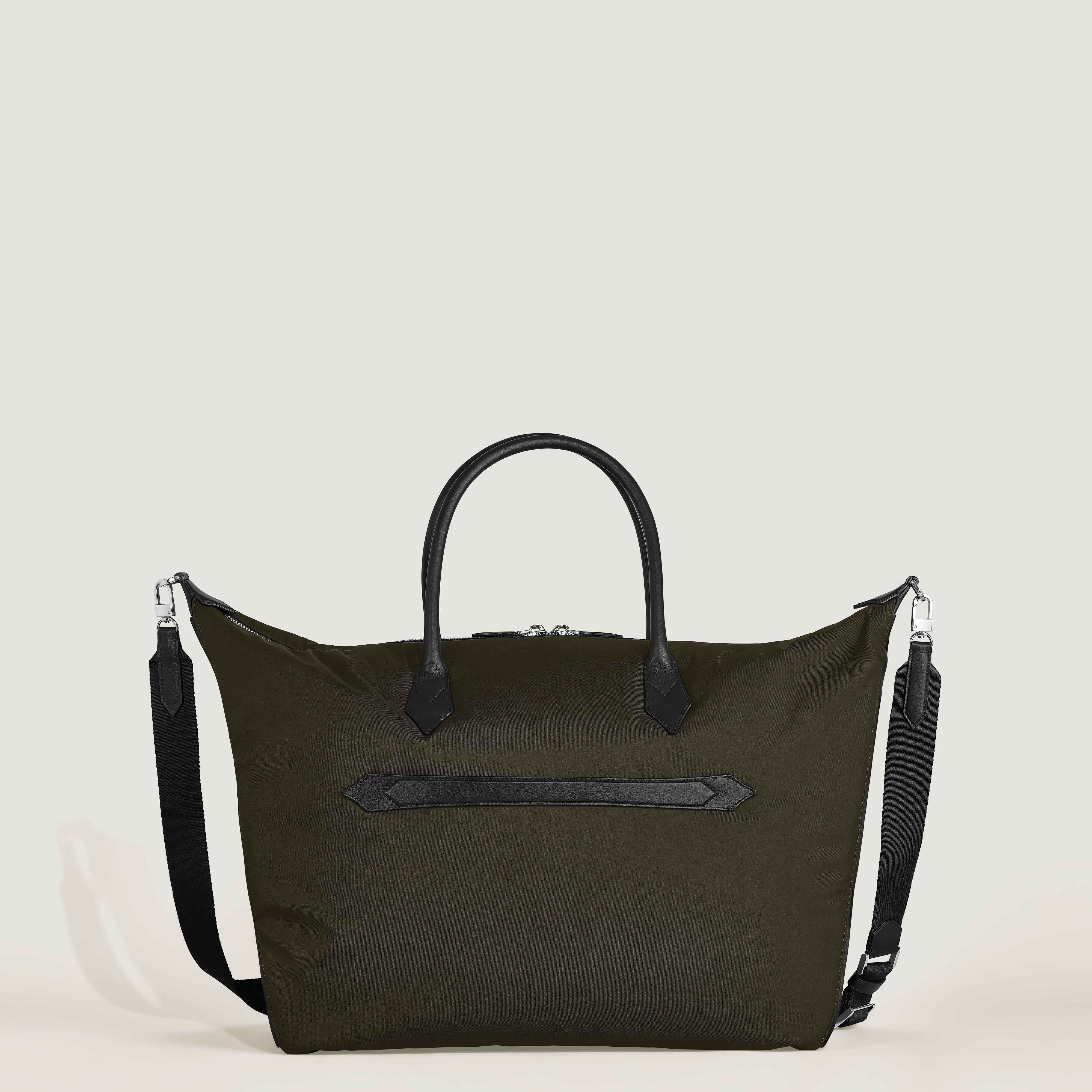  Montblanc - Borsa Weekender 43 Montblanc Panorama - Kaki - Tessuto E Pelle - Mb221658 - Borse Viaggio 