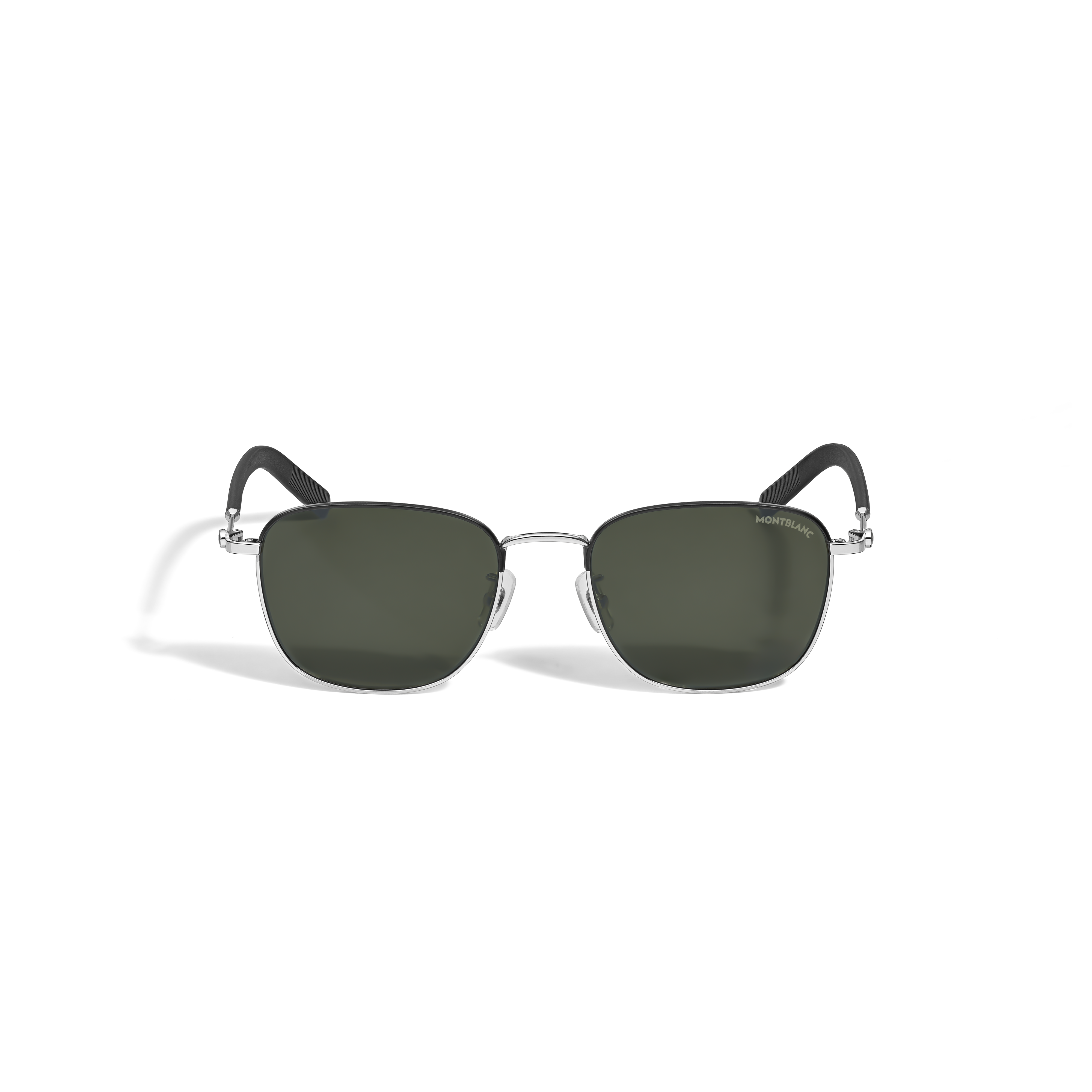  Montblanc - Quadratische Sonnenbrille Mit Silberfarbenem Metallrahmen - Silber - Metall - Mb135567 - Sonnenbrillen 