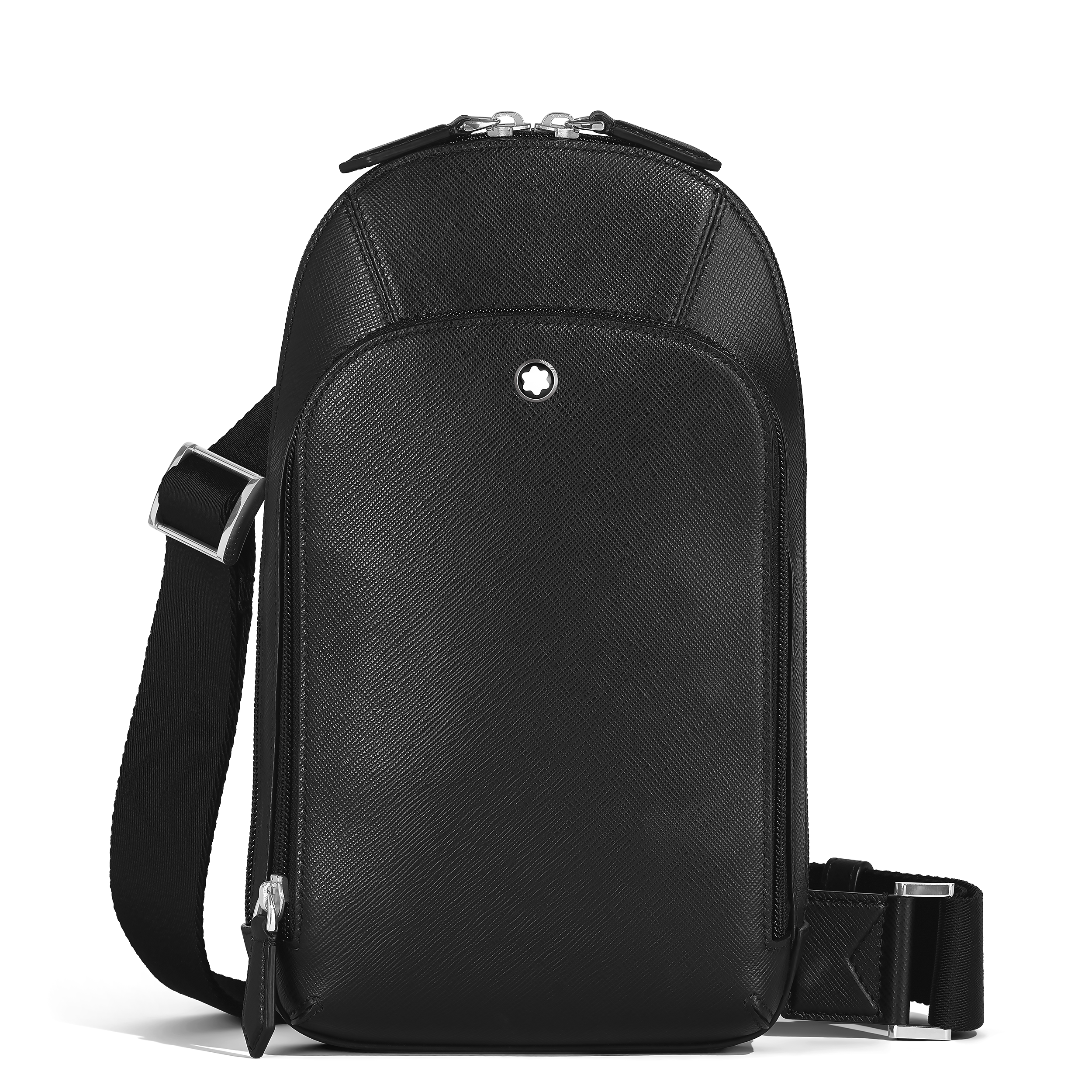  Montblanc - Sac On-body Moyen Modèle En Cuir Sartorial - Noir - Cuir - Mb199368 - Sacs à Bandoulière 