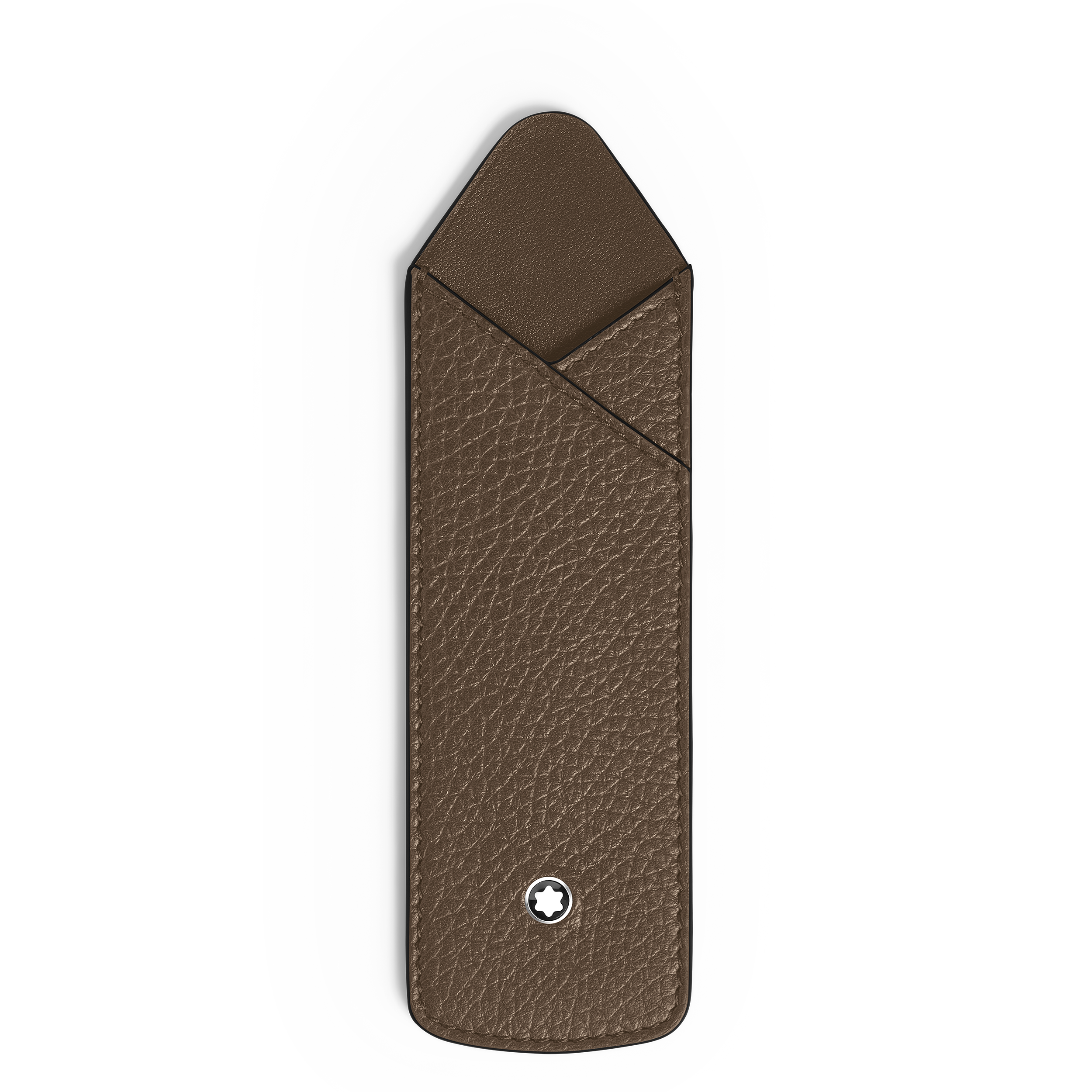 Montblanc - 1-Pen Sleeve In Grain Leather - Leather - Mb222494 - Pen Pouches   Noisette