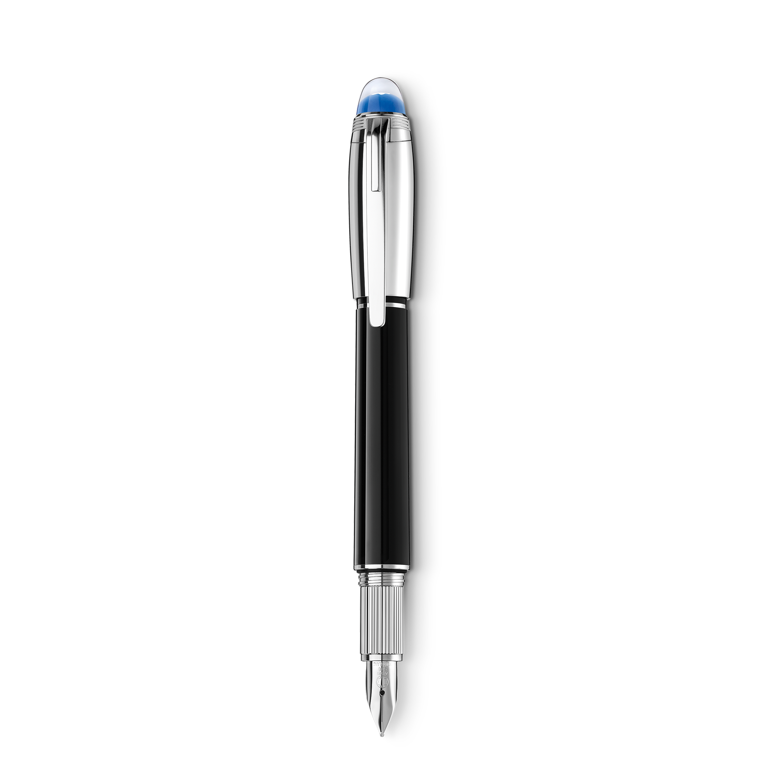 Montblanc - Starwalker Doué Fountain Pen Piston Converter - Metal / Precious Resin - Mb132534 - Fountain Pens Black