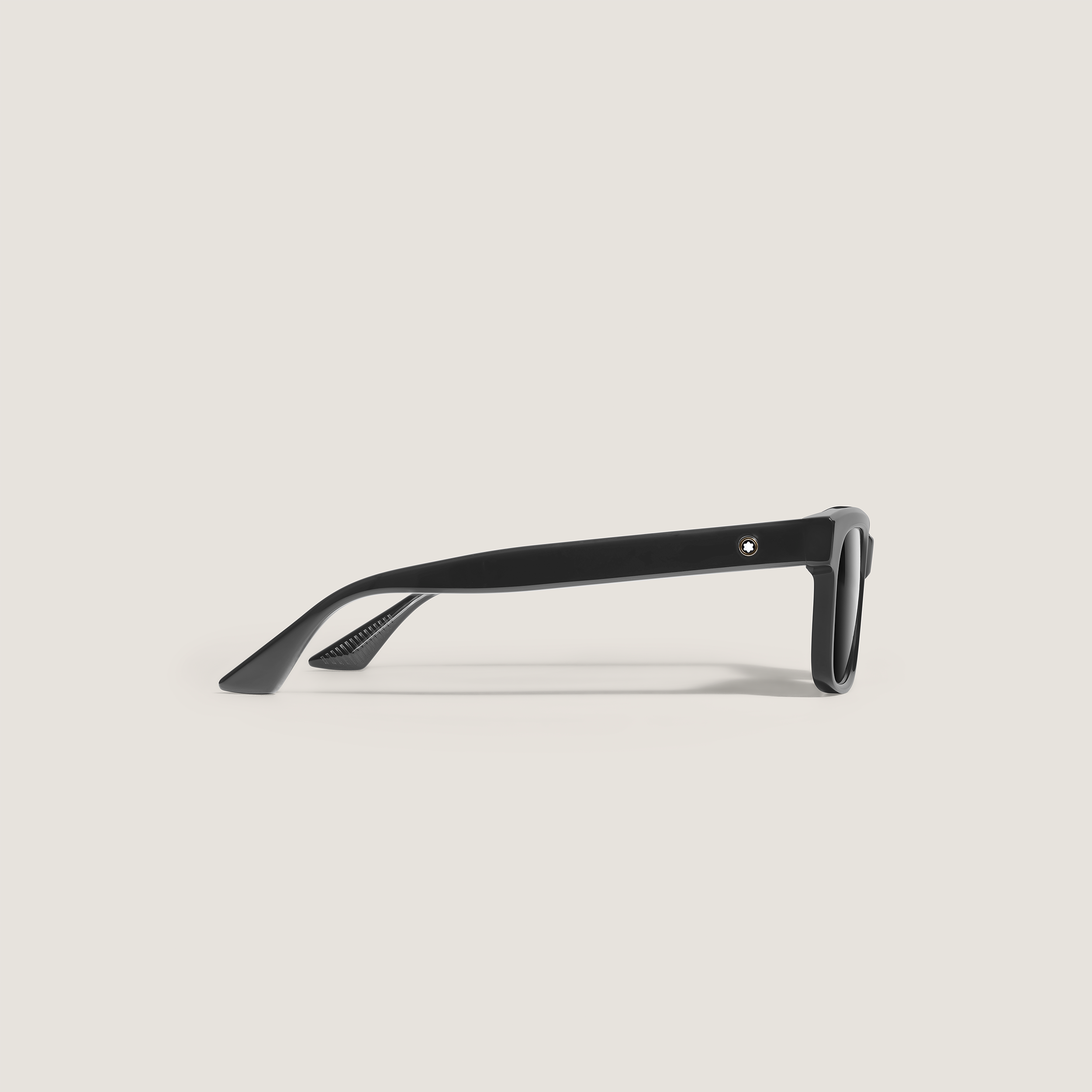  Montblanc - Gafas De Sol Rectangulares Con Montura De Acetato Negra - Negro - Acetato - Mb135578 - Gafas De Sol 