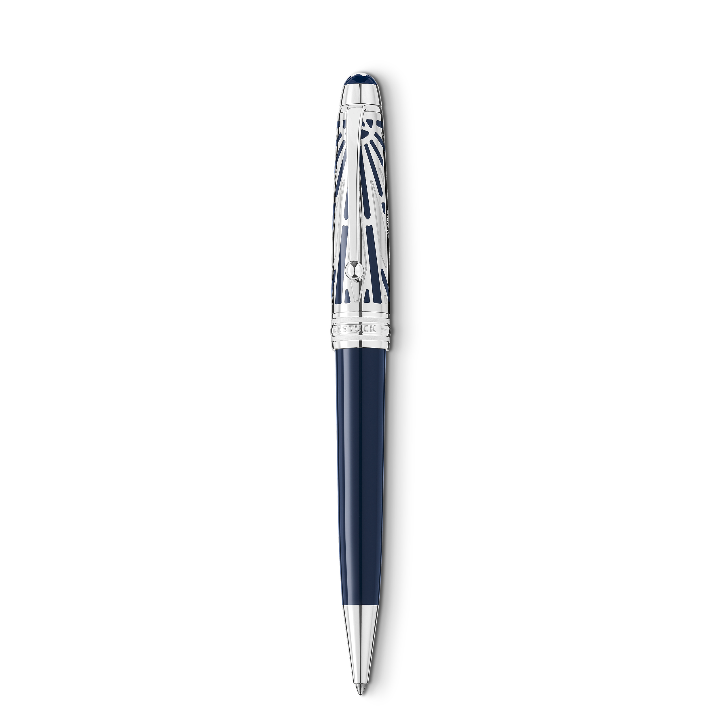 Montblanc - Meisterstück The Origin Collection Doué Midsize Ballpoint - Metal / Precious Resin - Mb131348 - Ballpoints Blue