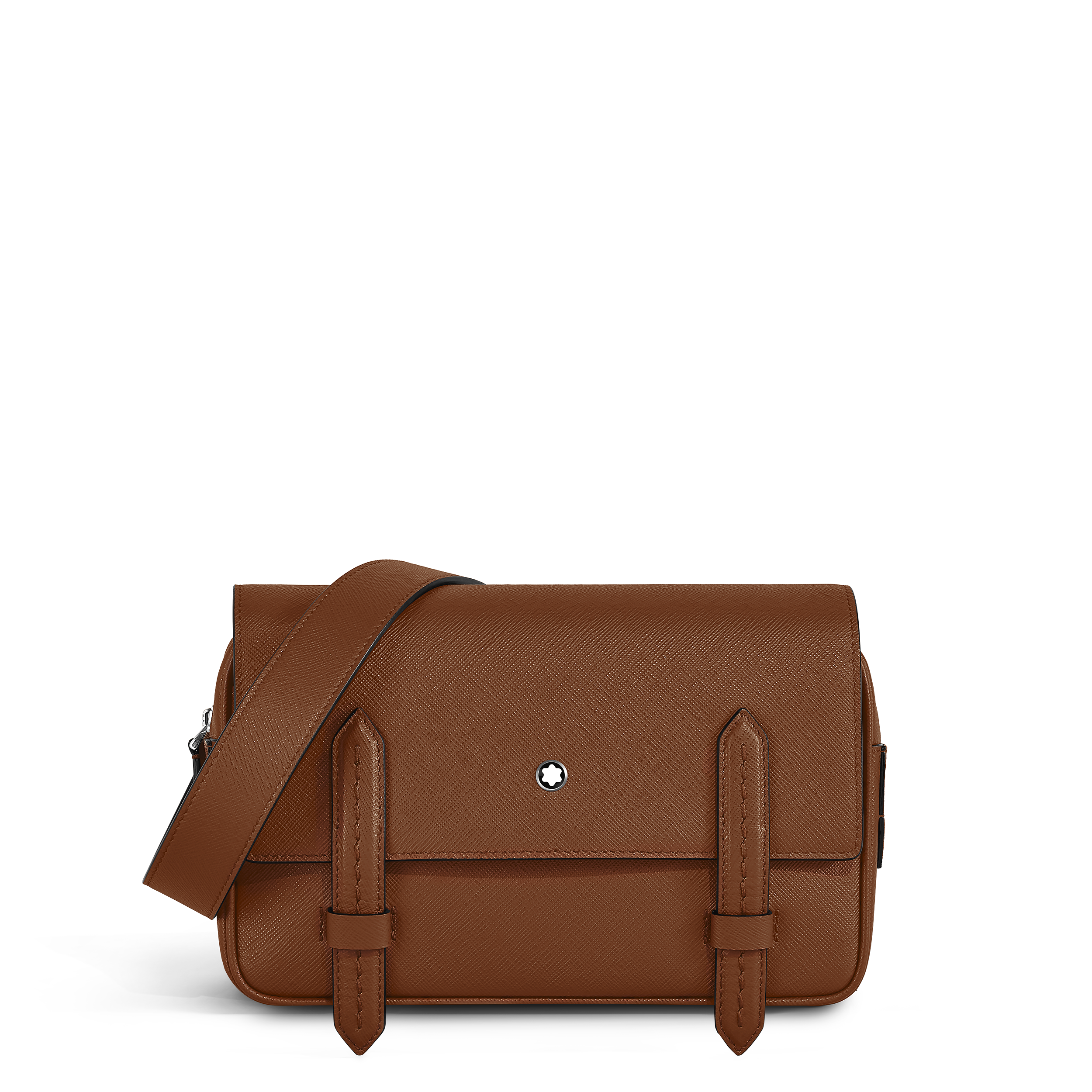 Montblanc - Crossbody Bag In Sartorial Leather - Leather - Mb220424 - Messengers   Fauve
