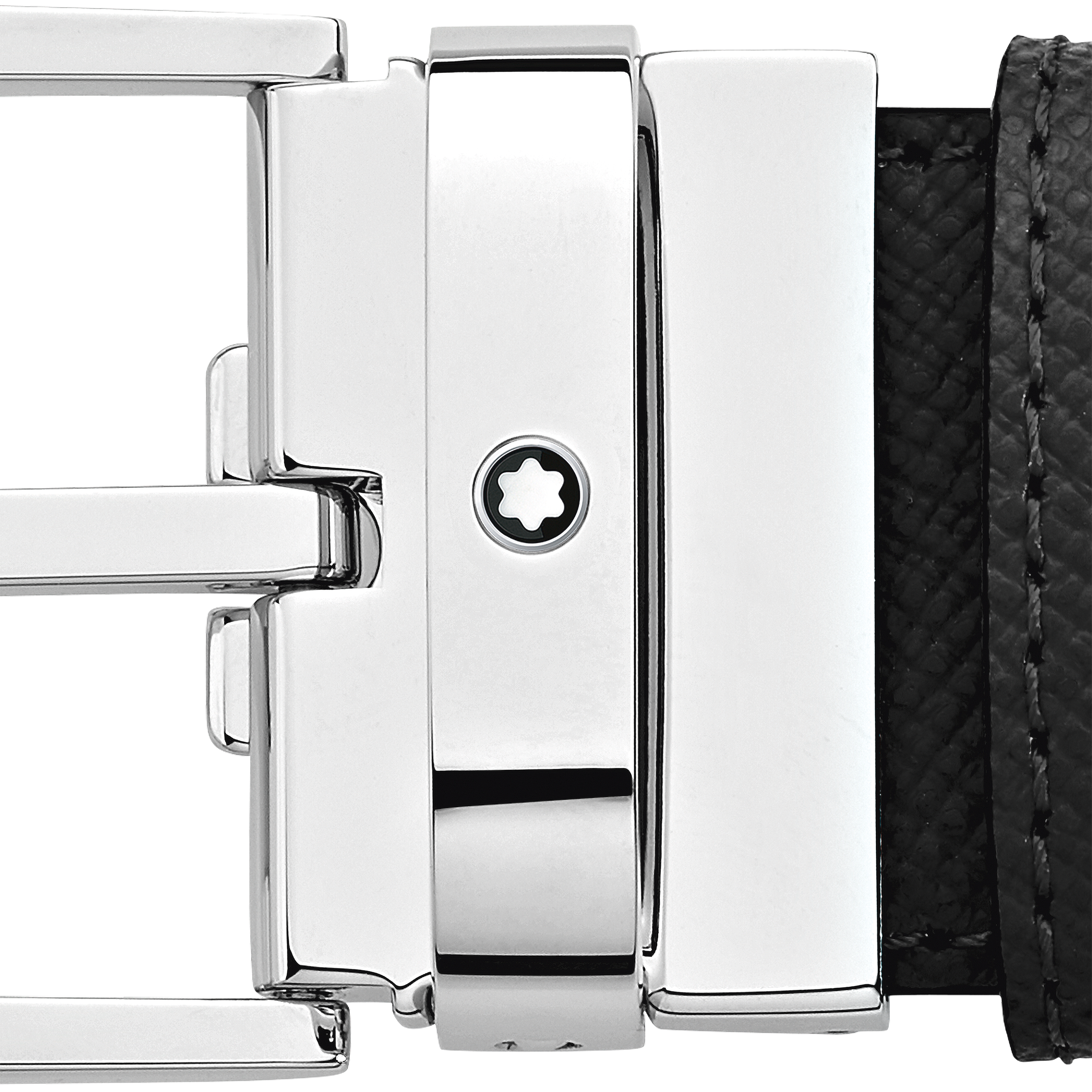  Montblanc - Wendbarer Rechteckiger Gürtel 35 Mm Aus Sartorial Leder - Schwarz | Blau - Mb118438 - Gürtel 