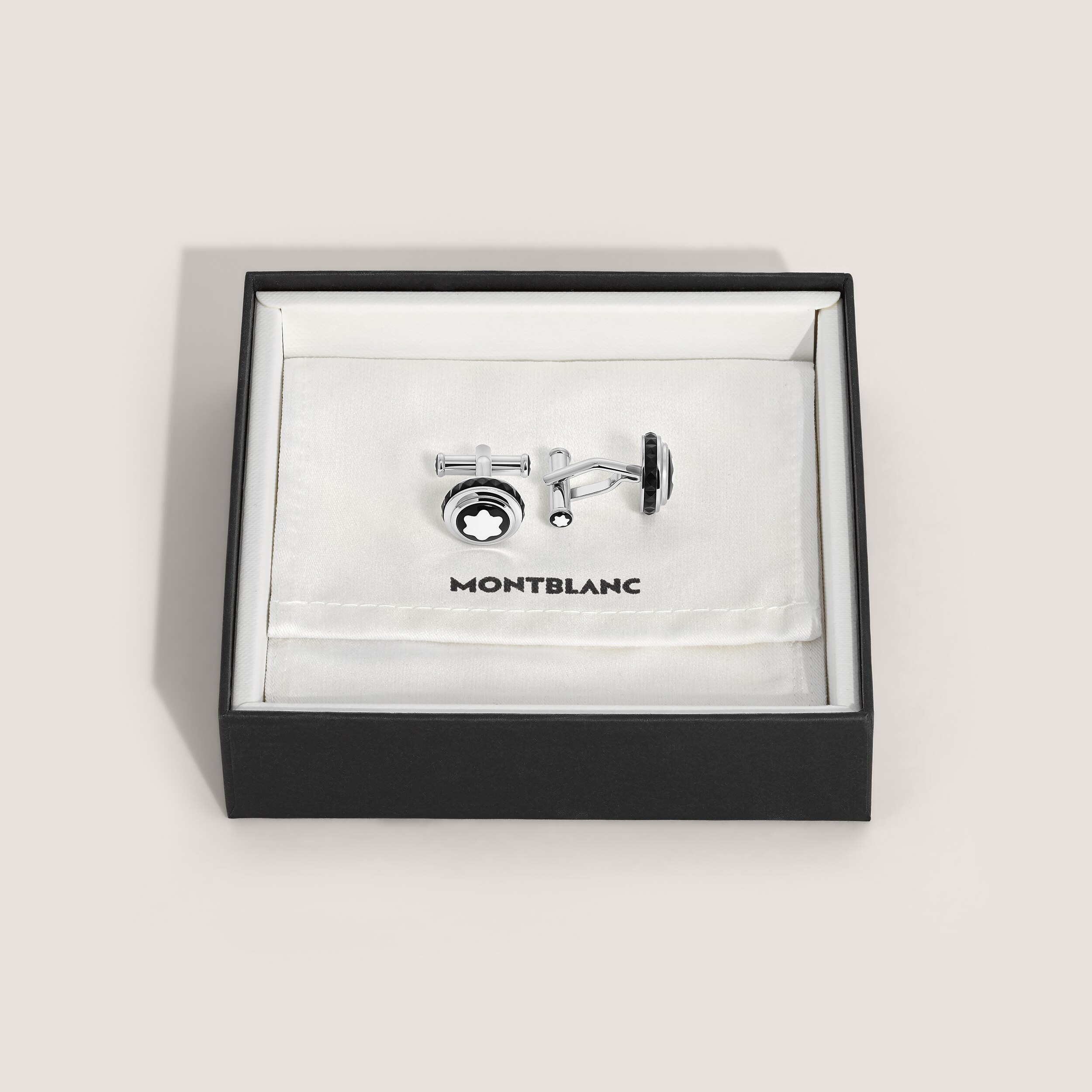  Montblanc - Gemelli, Great Characters Homage To Queen - Nero - Acciaio Pregiato - Mb134671 - Gemelli 