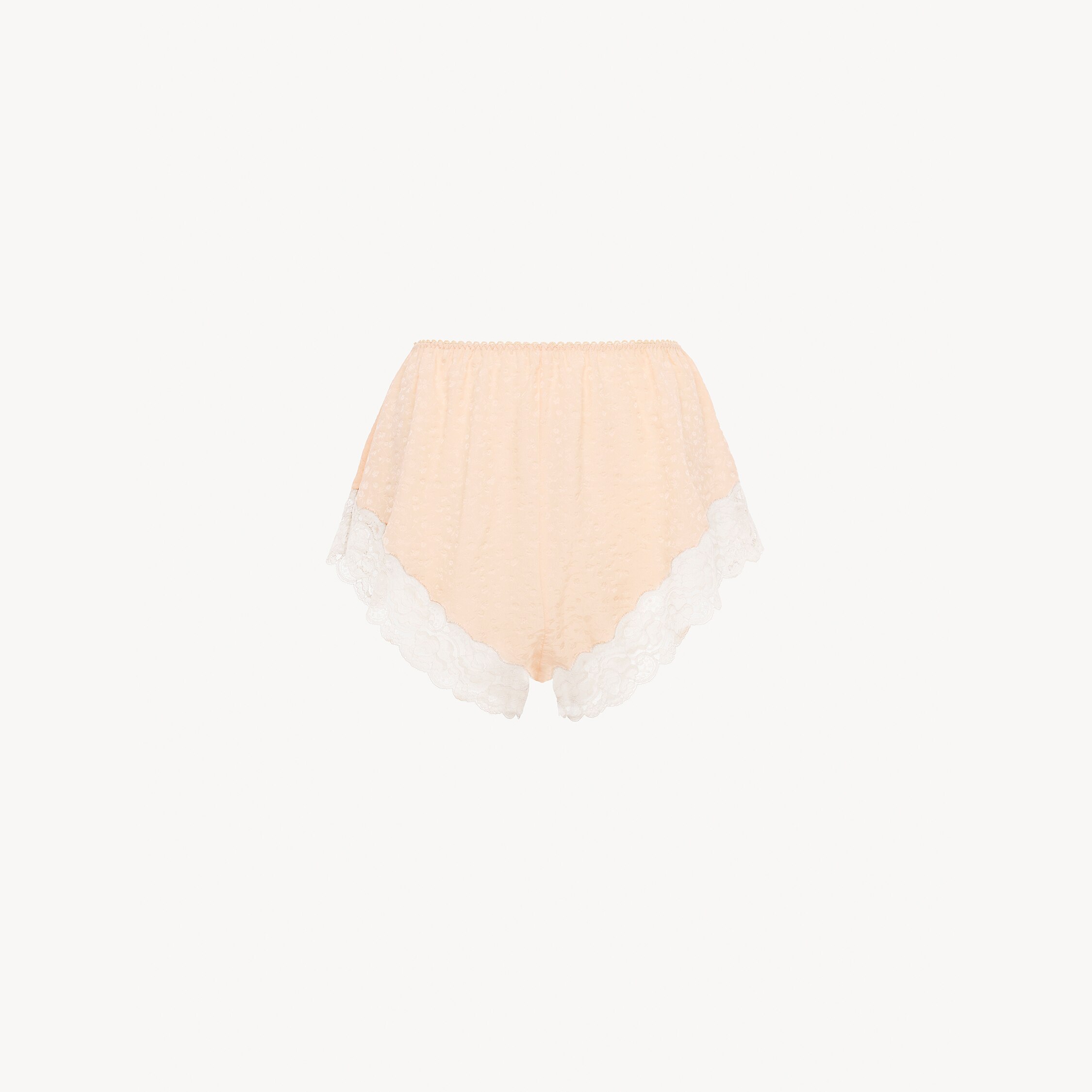 Chloé Lingerie shorts in silk jacquard & lace