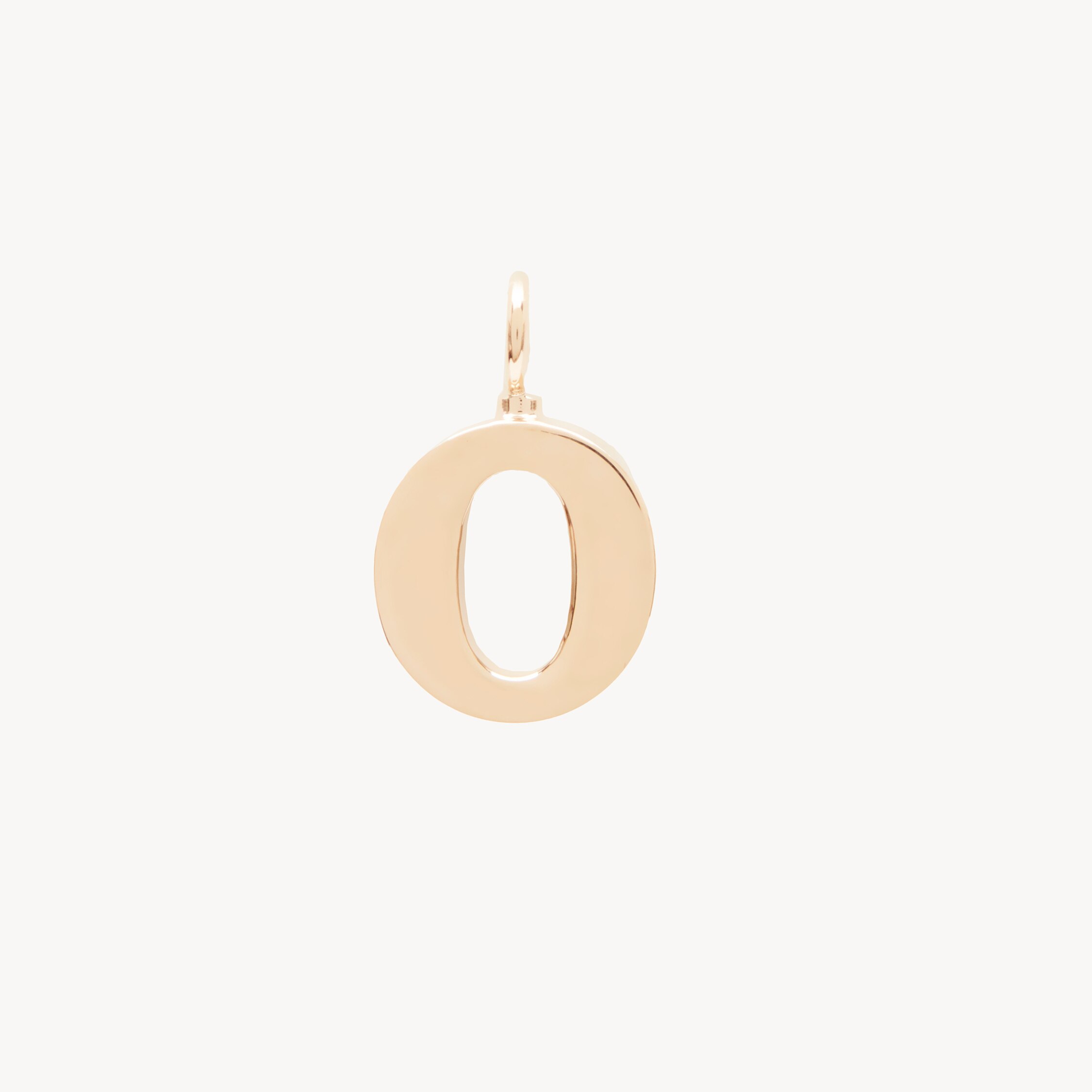 Chloé Alphabet Letter O Charm In Brass In Gold