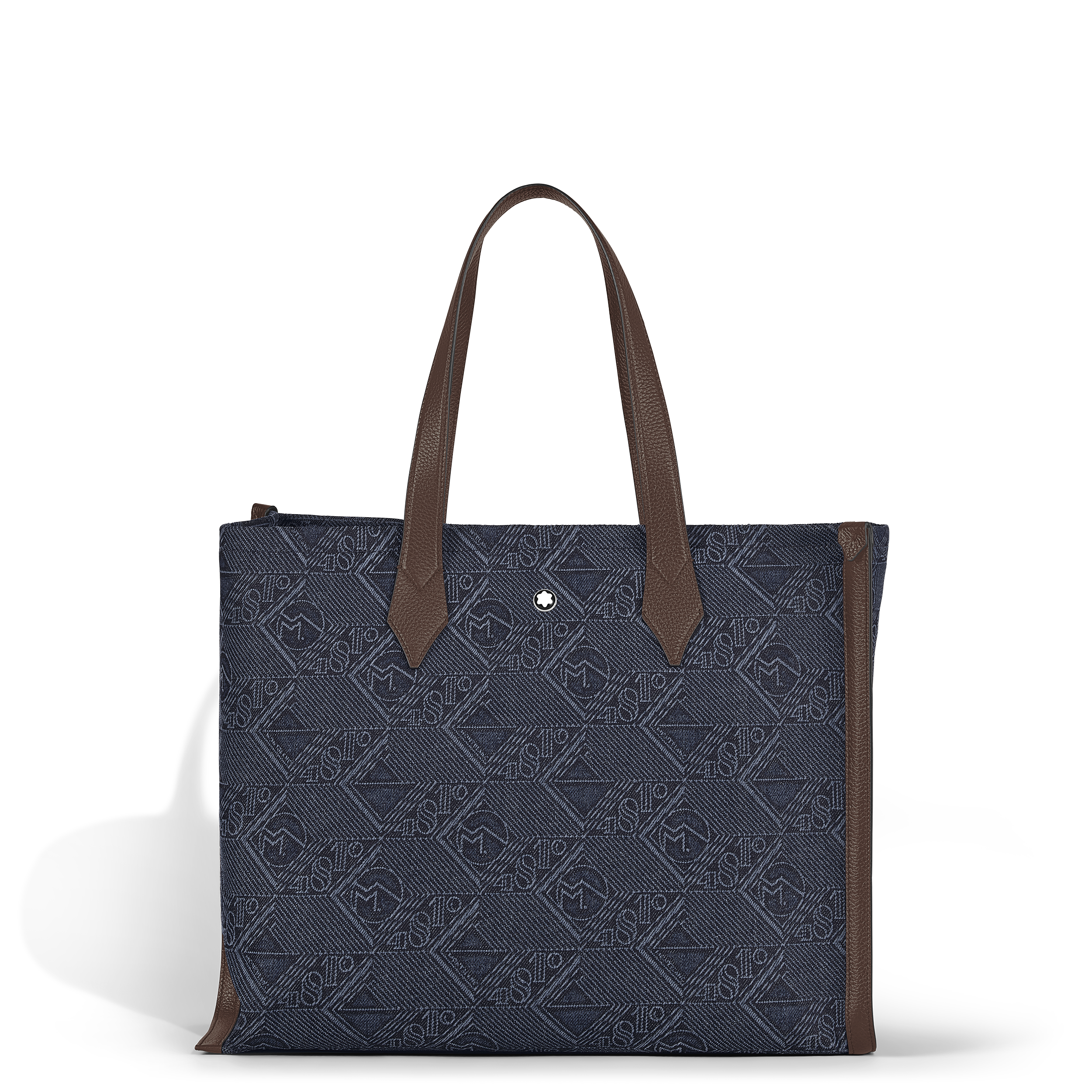 Montblanc - Tote Bag In 4810 Denim - Fabric And Leather - Mb221588 - Tote Bags Blue