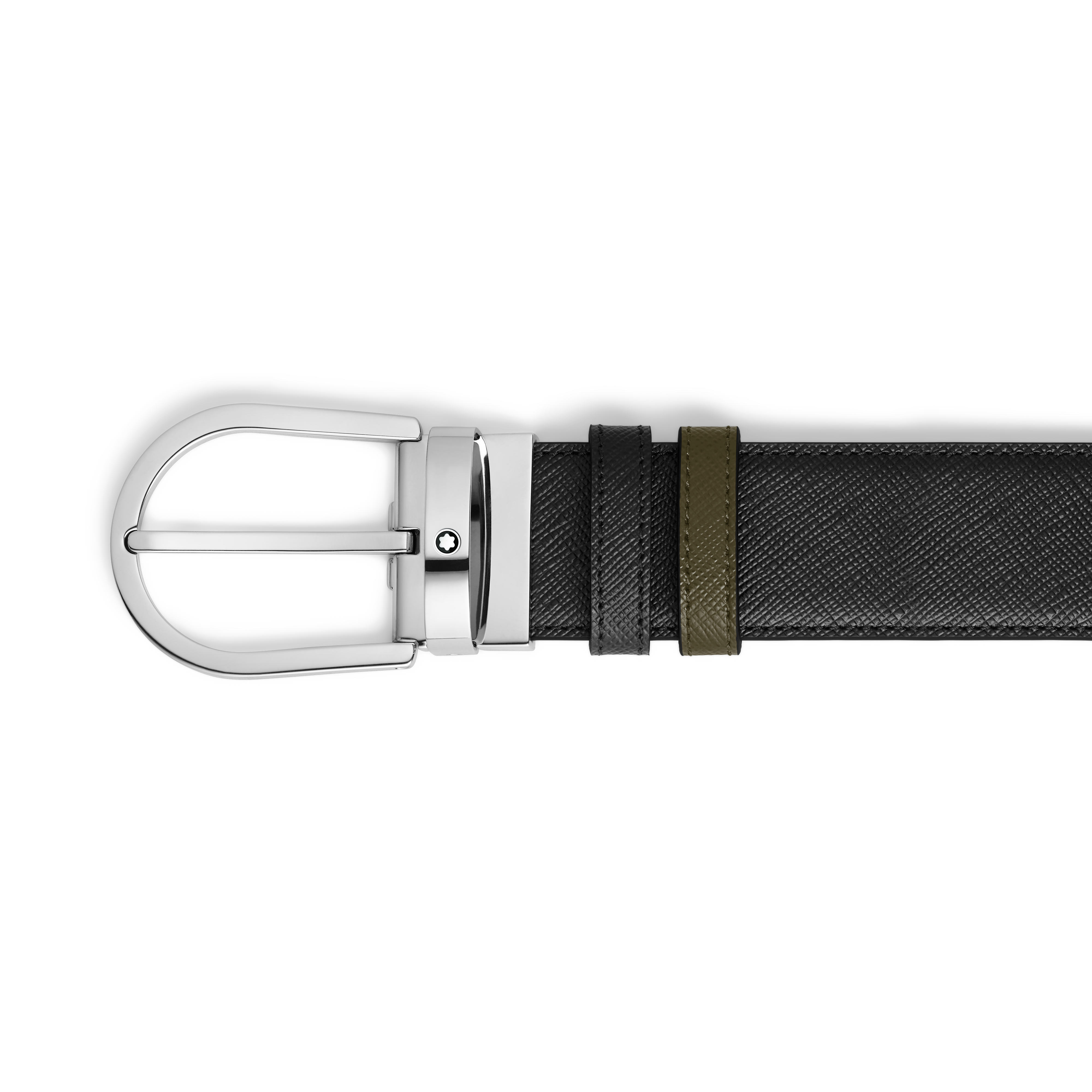 Montblanc - Cinturón Reversible De Piel Sartorial De 35 Mm Con Hebilla En Forma De Herradura - Mb222147 - Cinturones 