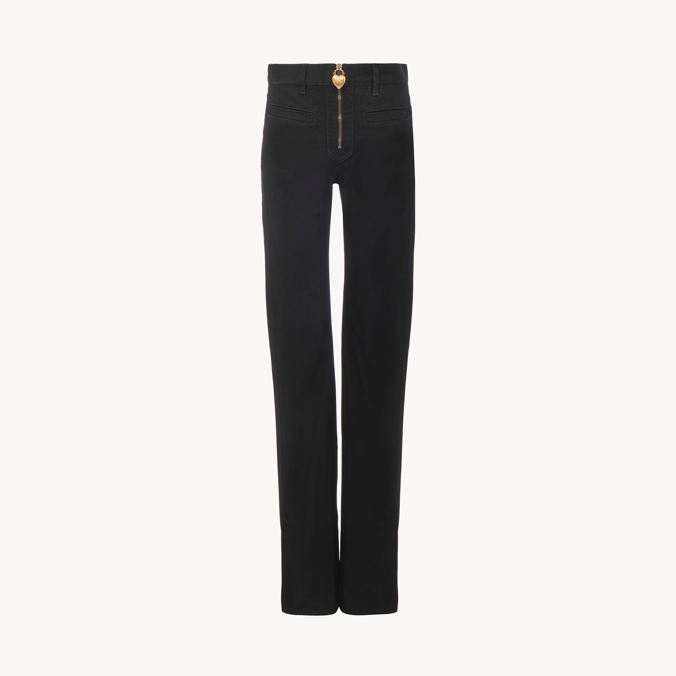 Chloé Jean Slim En Denim In Black