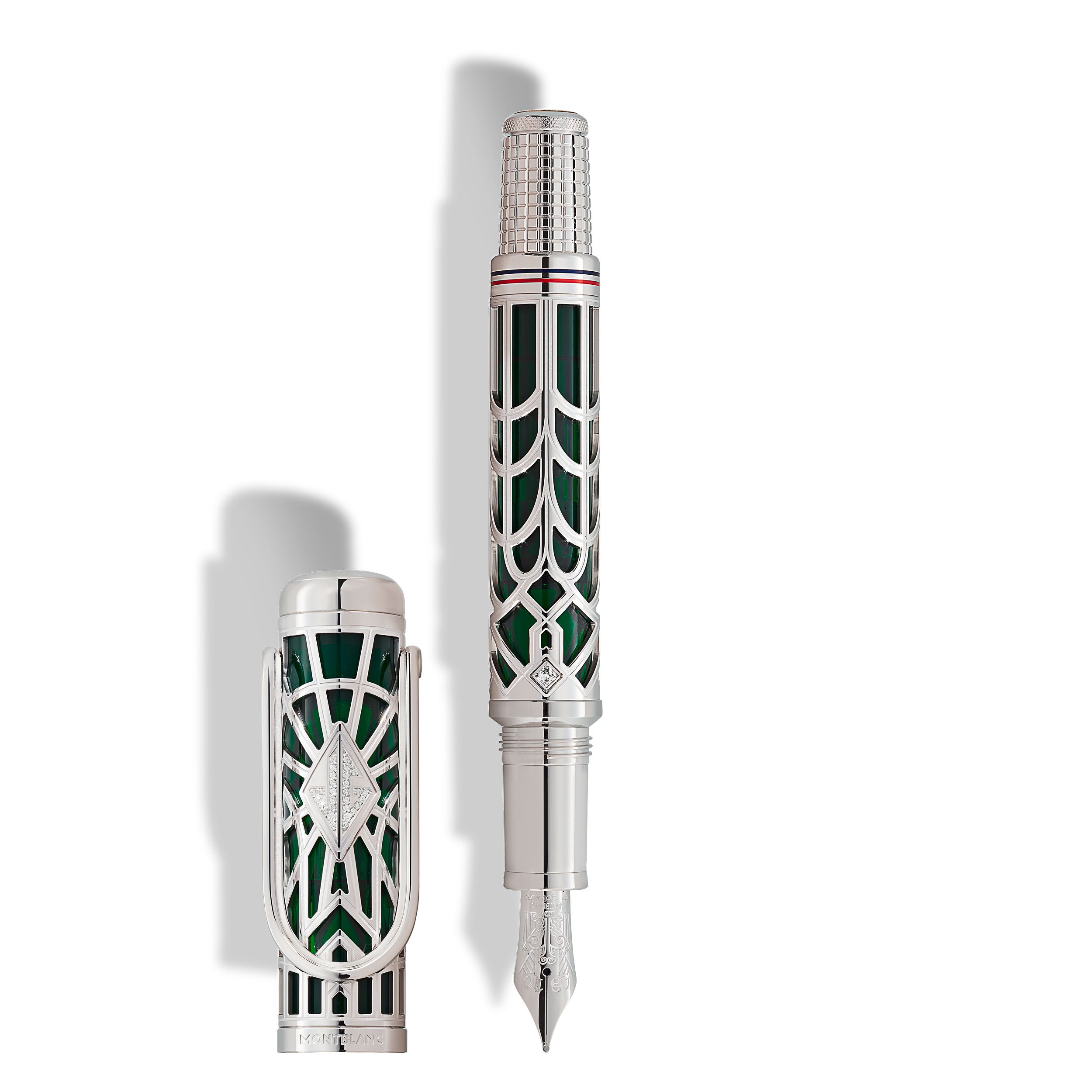 Montblanc - Great Characters Homage To The Great Gatsby Limited Edition 30 Fountain Pen - Platinum - Mb134498 - Fountain Pens Silver