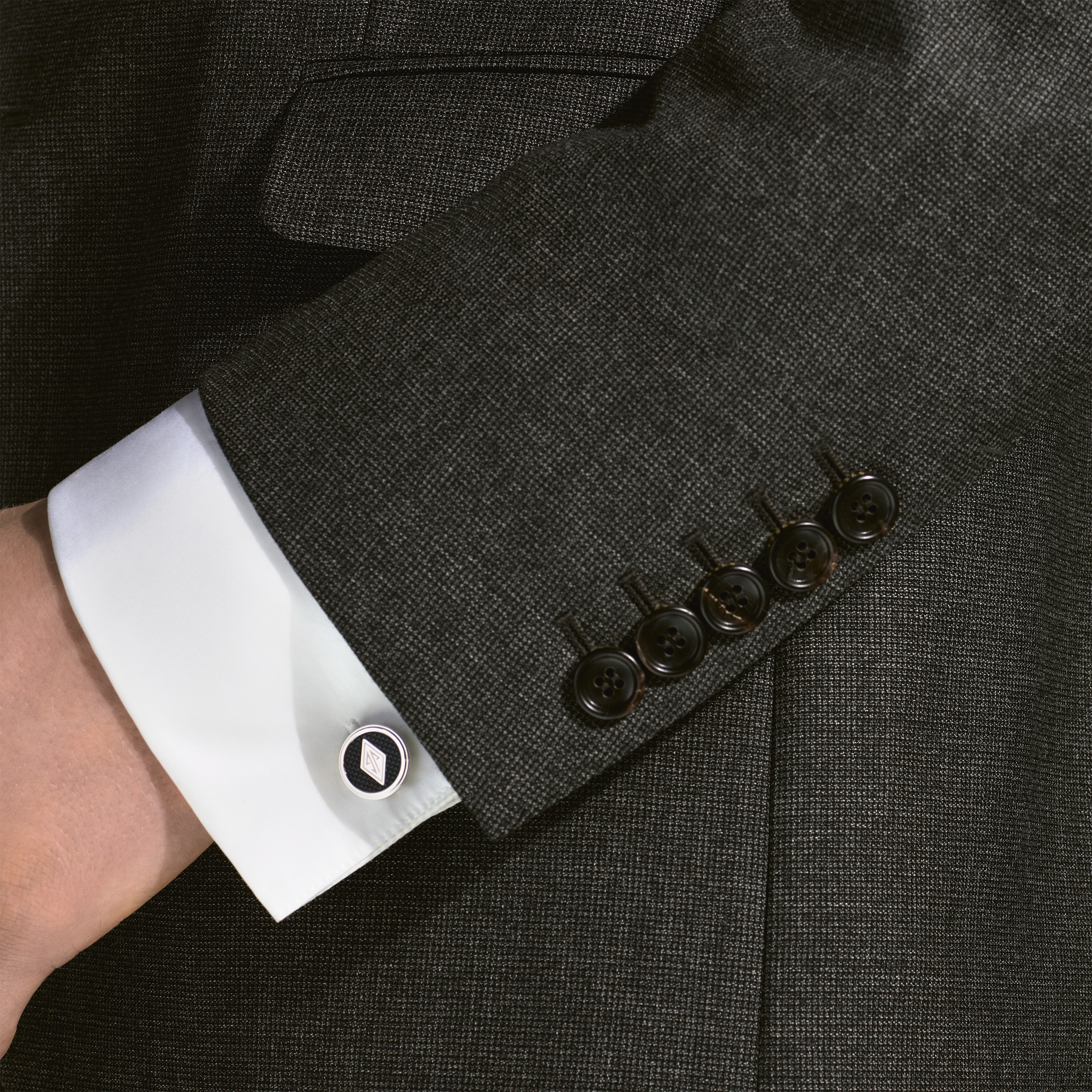  Montblanc - Great Characters Homage To The Great Gatsby Manschettenknöpfe - Blau - Edelstahl - Mb132981 - Cufflinks 