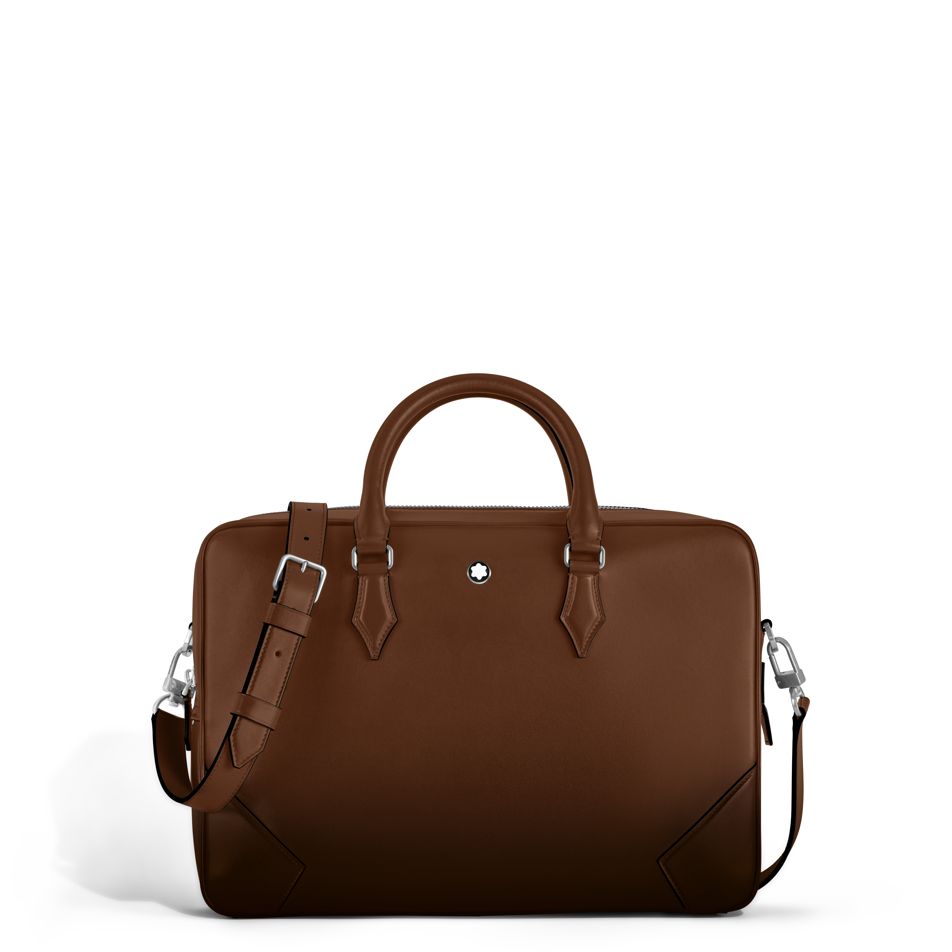  Montblanc - Porte-documents Moyen Modèle En Cuir Meisterstück Sfumato - Marron Sfumato - Cuir - Mb220402 - Porte-documents 
