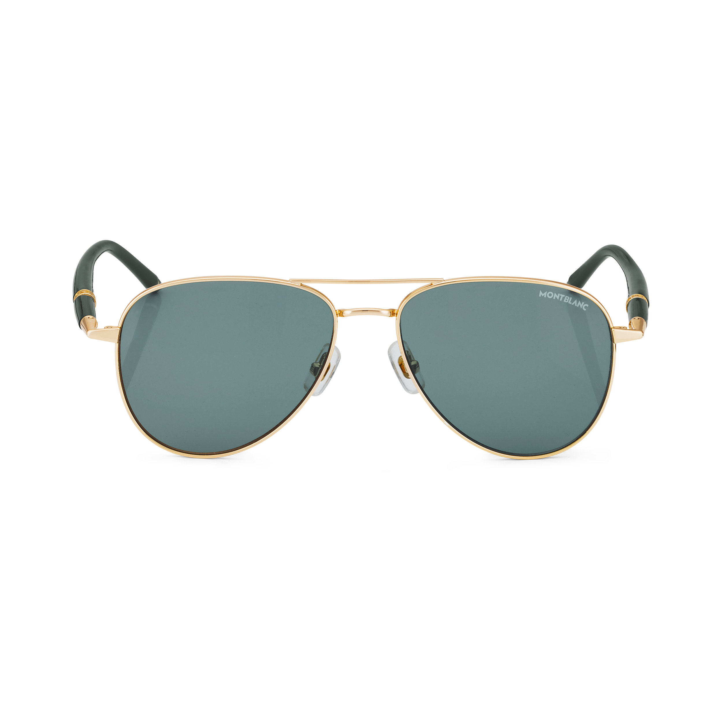 Montblanc - Squared Sunglasses With Gold-Coloured Metal Frame - Metal - Mb133466 - Sunglasses   Gold Colour