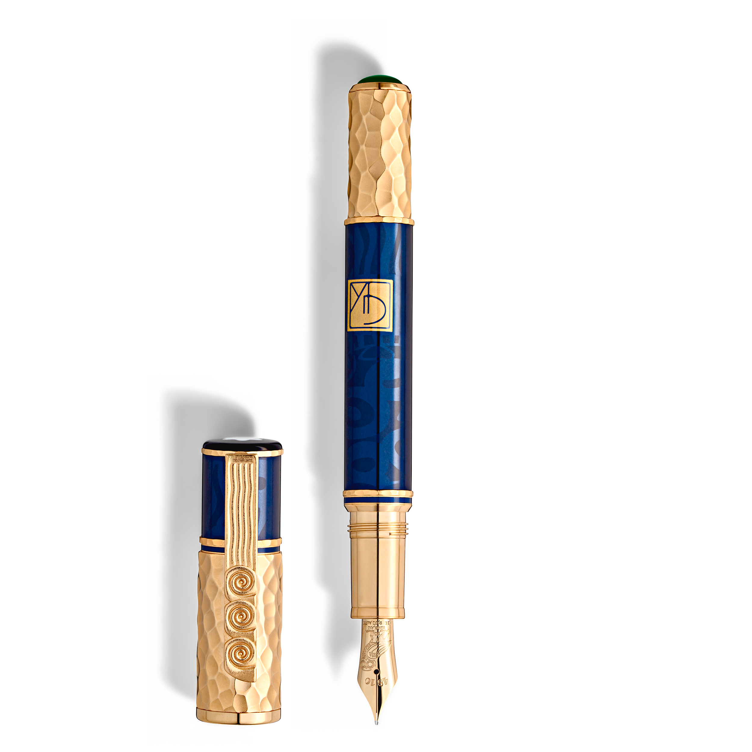 Montblanc - Masters Of Art Homage To Gustav Klimt Limited Edition 4810 Fountain Pen - Precious Lacquer - Mb130225 - Fountain Pens   Blue