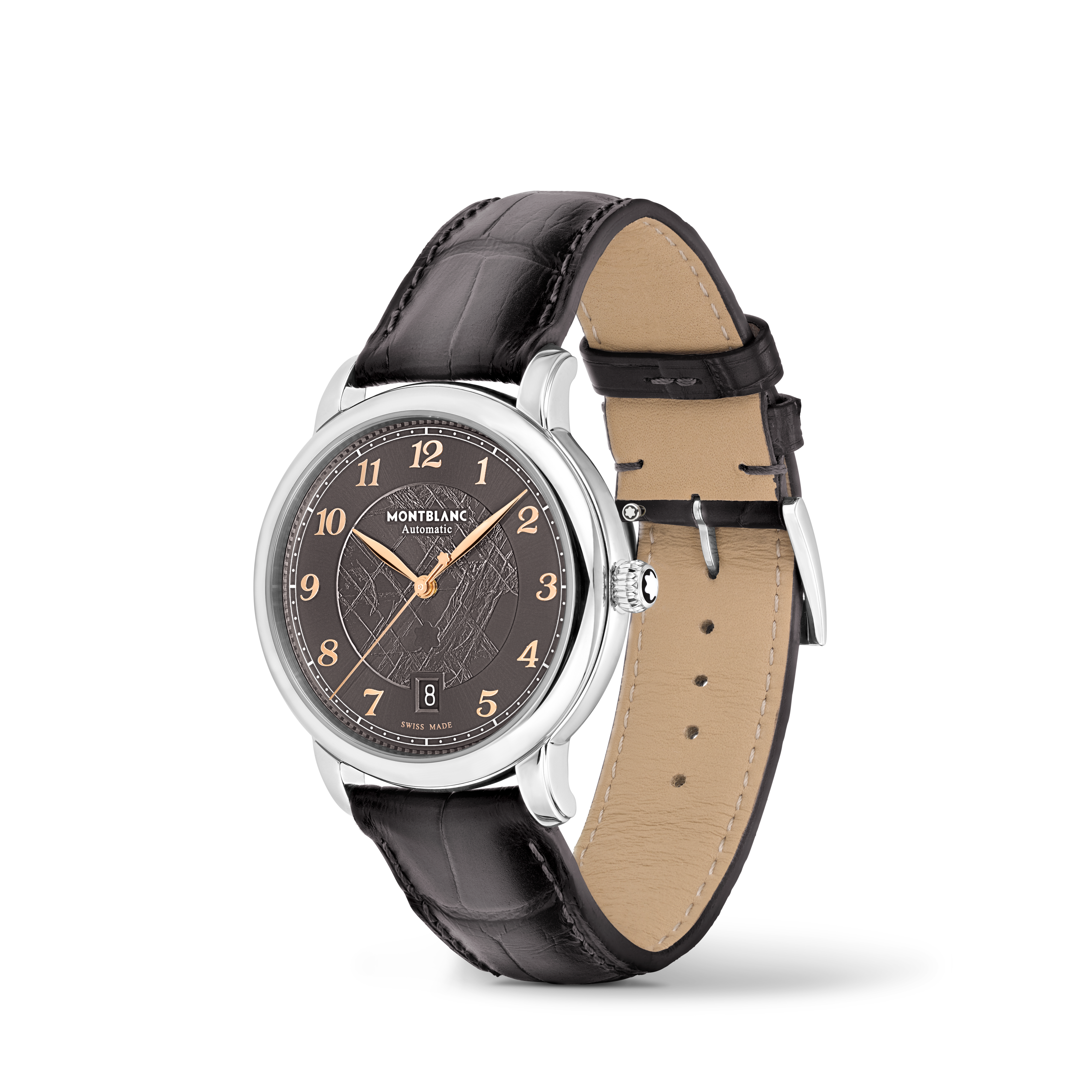  Montblanc - Montblanc Star Legacy Automatic Date 39 Mm Limited Edition - 1786 Exemplare - Grau - Stahl - Mb130958 - Uhr 