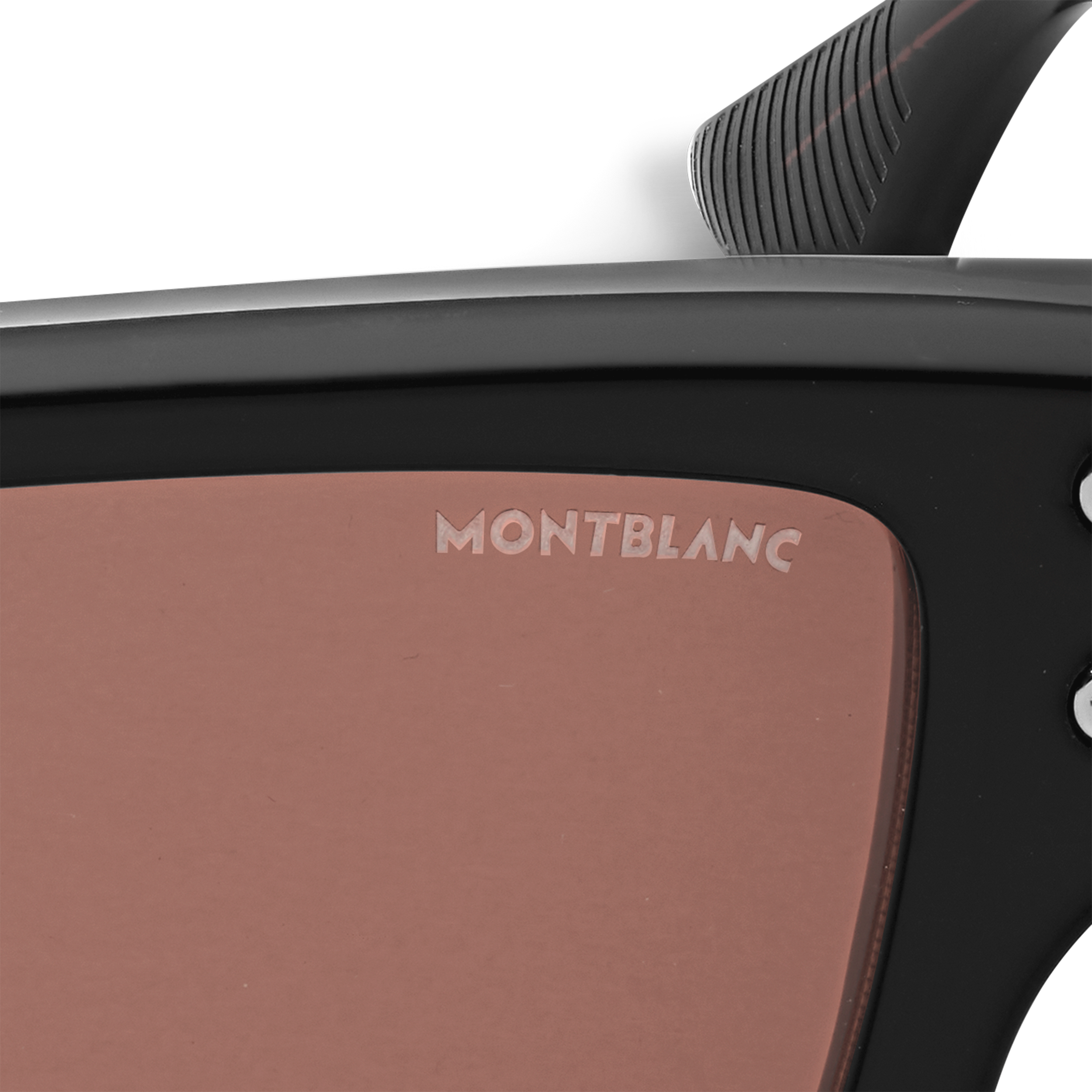  Montblanc - Rechteckige Sonnenbrille Mit Schwarzem Acetatrahmen - Schwarz - Kunststoff - Mb134415 - Sonnenbrillen 