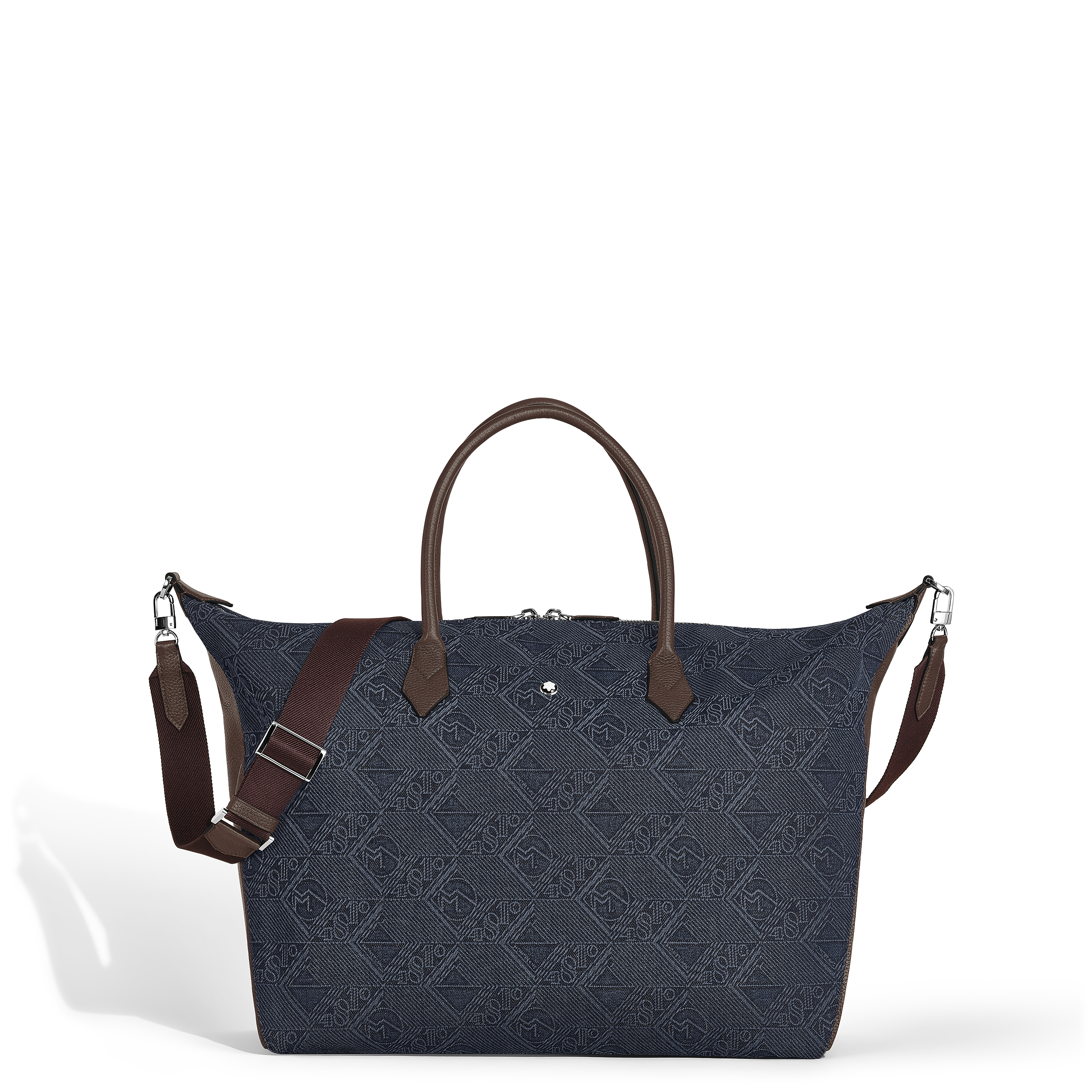 Montblanc - Weekender Bag 43 In 4810 Denim - Fabric And Leather - Mb221586 - Duffle Bags Blue
