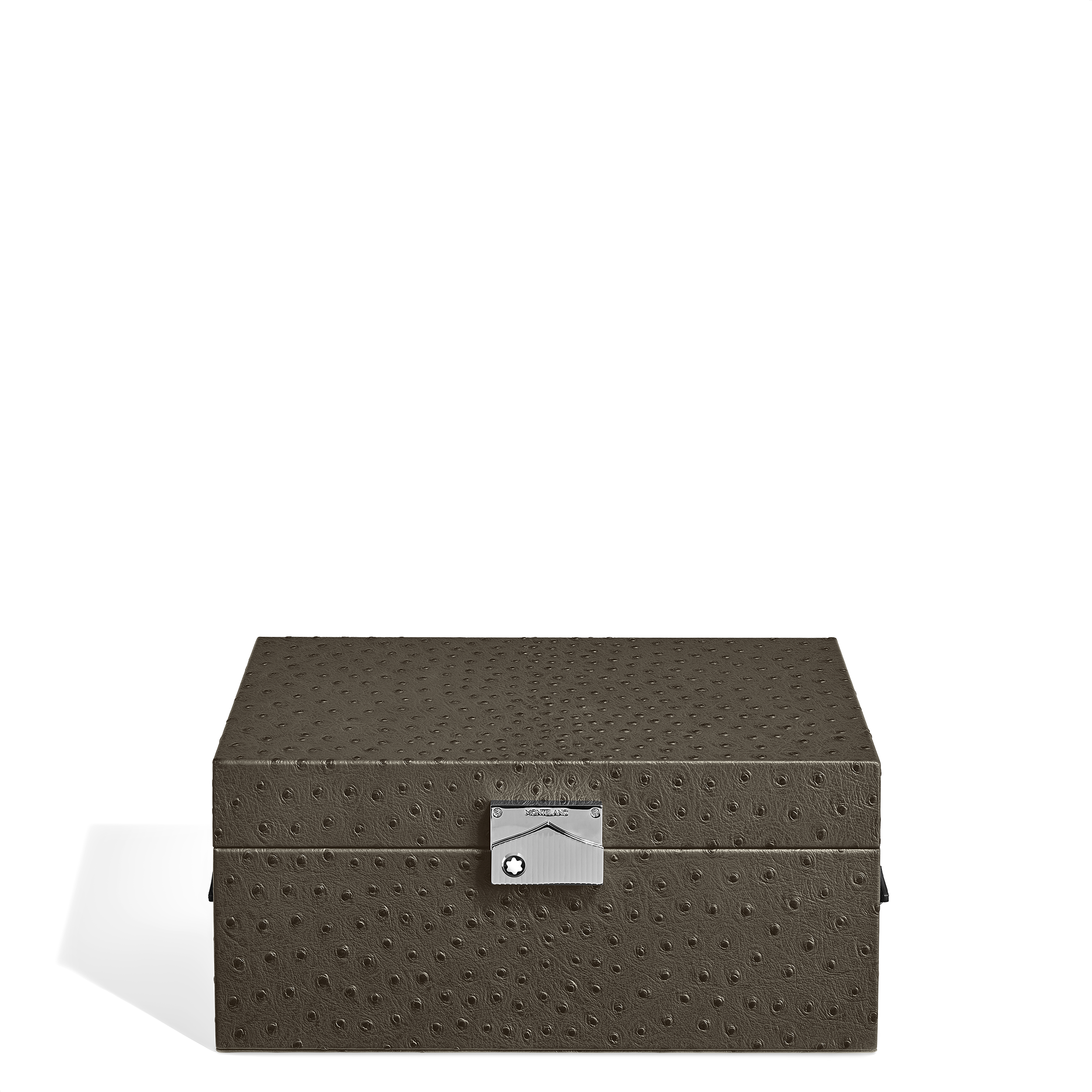 Montblanc - Watches Collector Box In Ostrich-Embossed Leather - Leather - Mb136554 - Collector Boxes   Khaki