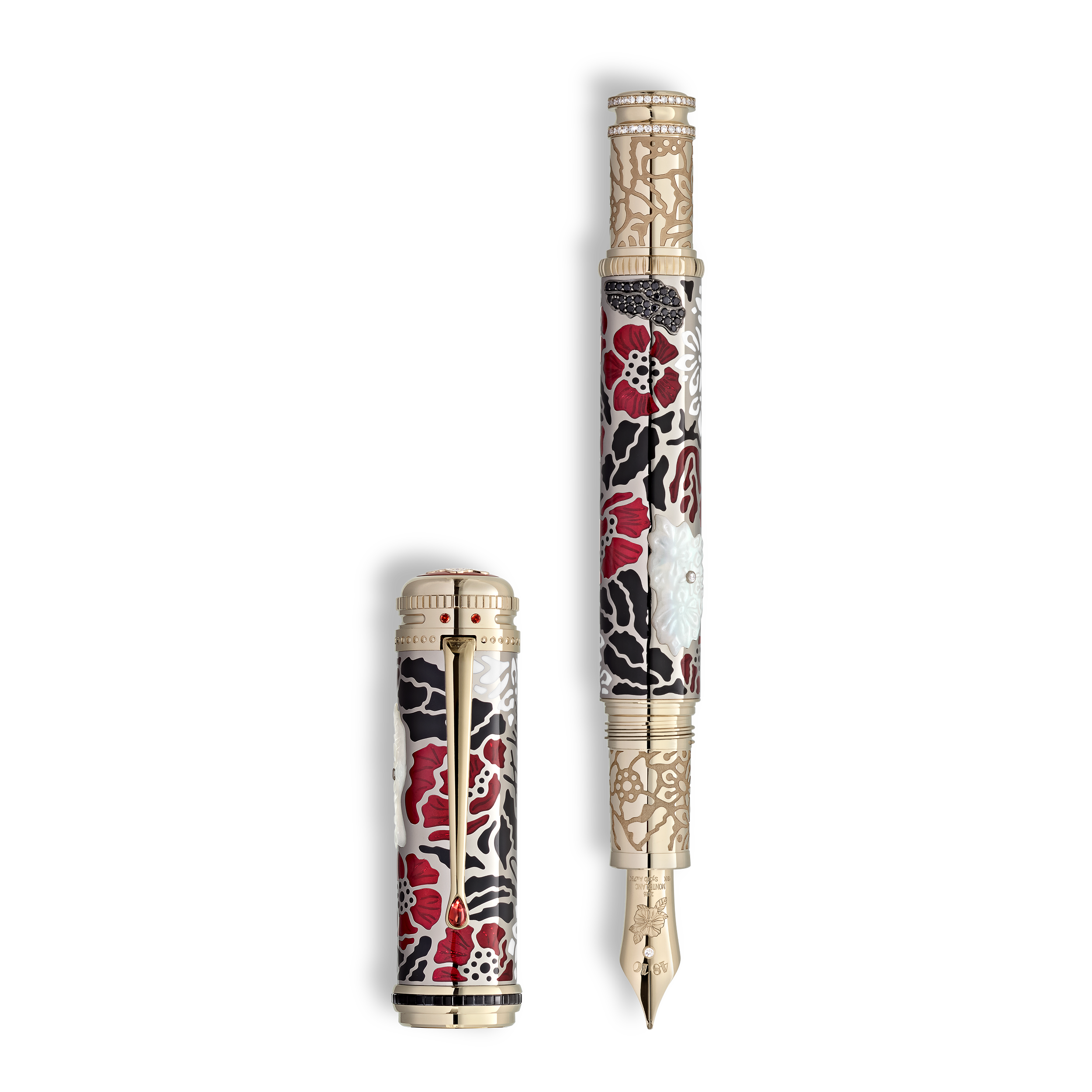 Montblanc - Writers Edition Homage To Bram Stoker Limited Edition 8 Fountain Pen - Solid Au 750 - Mb133425 - Fountain   Signature Gold
