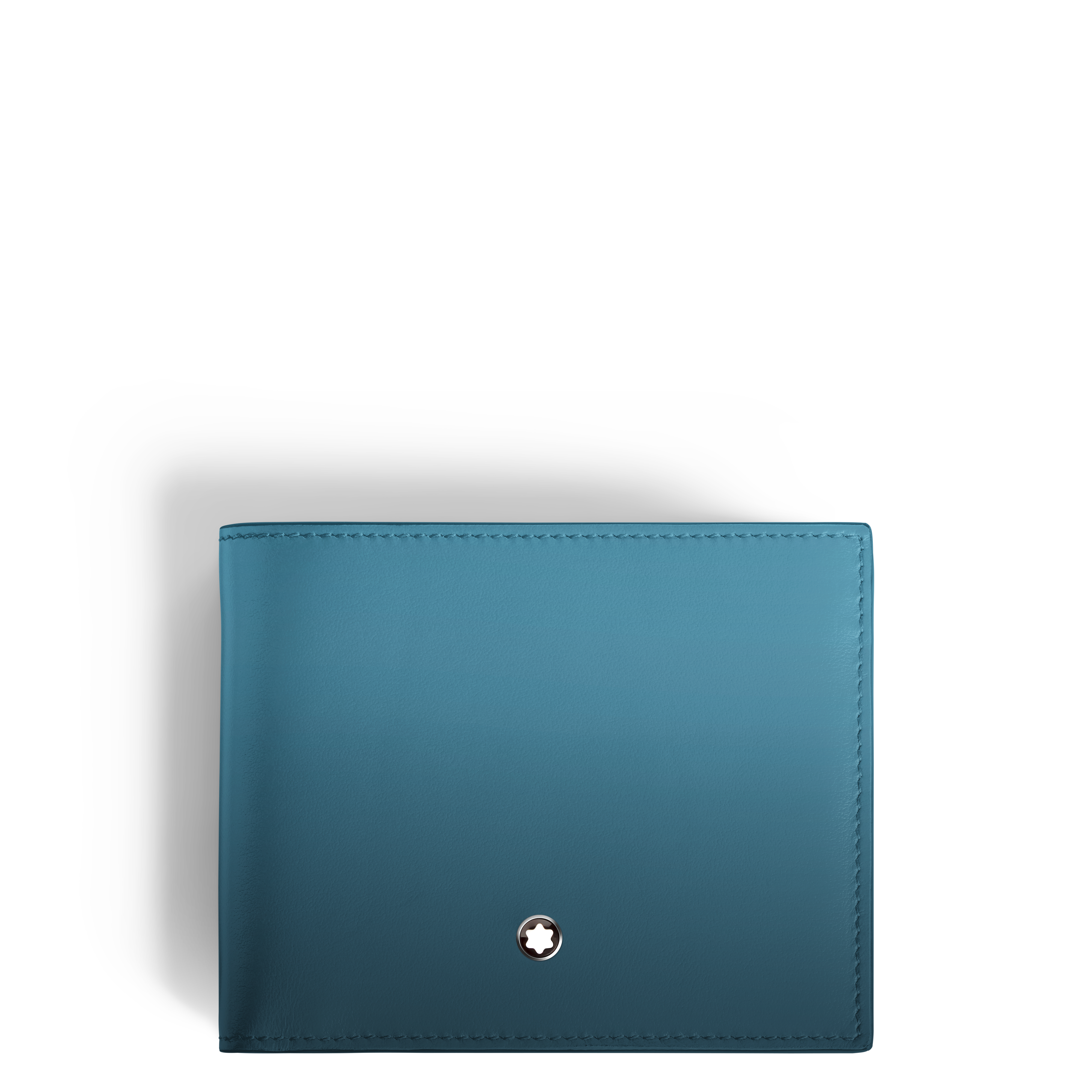 Montblanc - Wallet 6Cc In Meisterstück Leather - Leather - Mb199266 - Wallets Men's Sfumato Smoky Blue