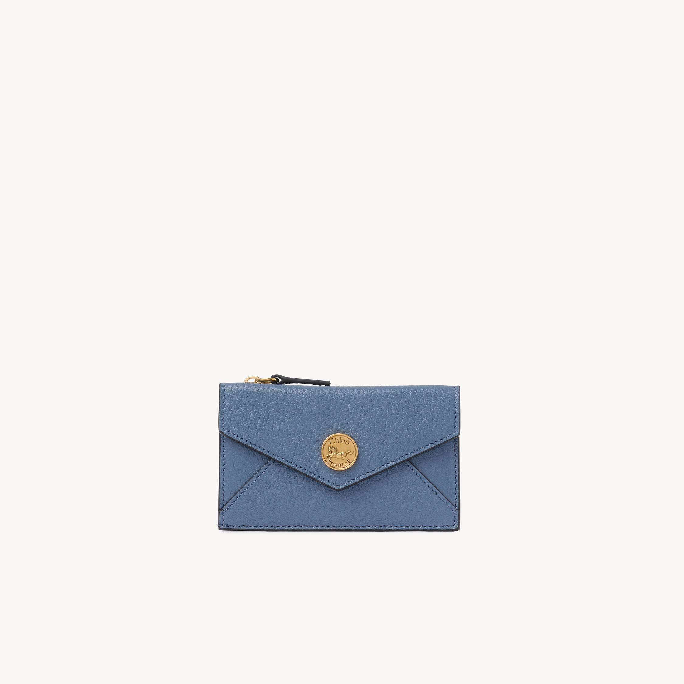 Chloé Small Envelope purse with card slots in grained leather