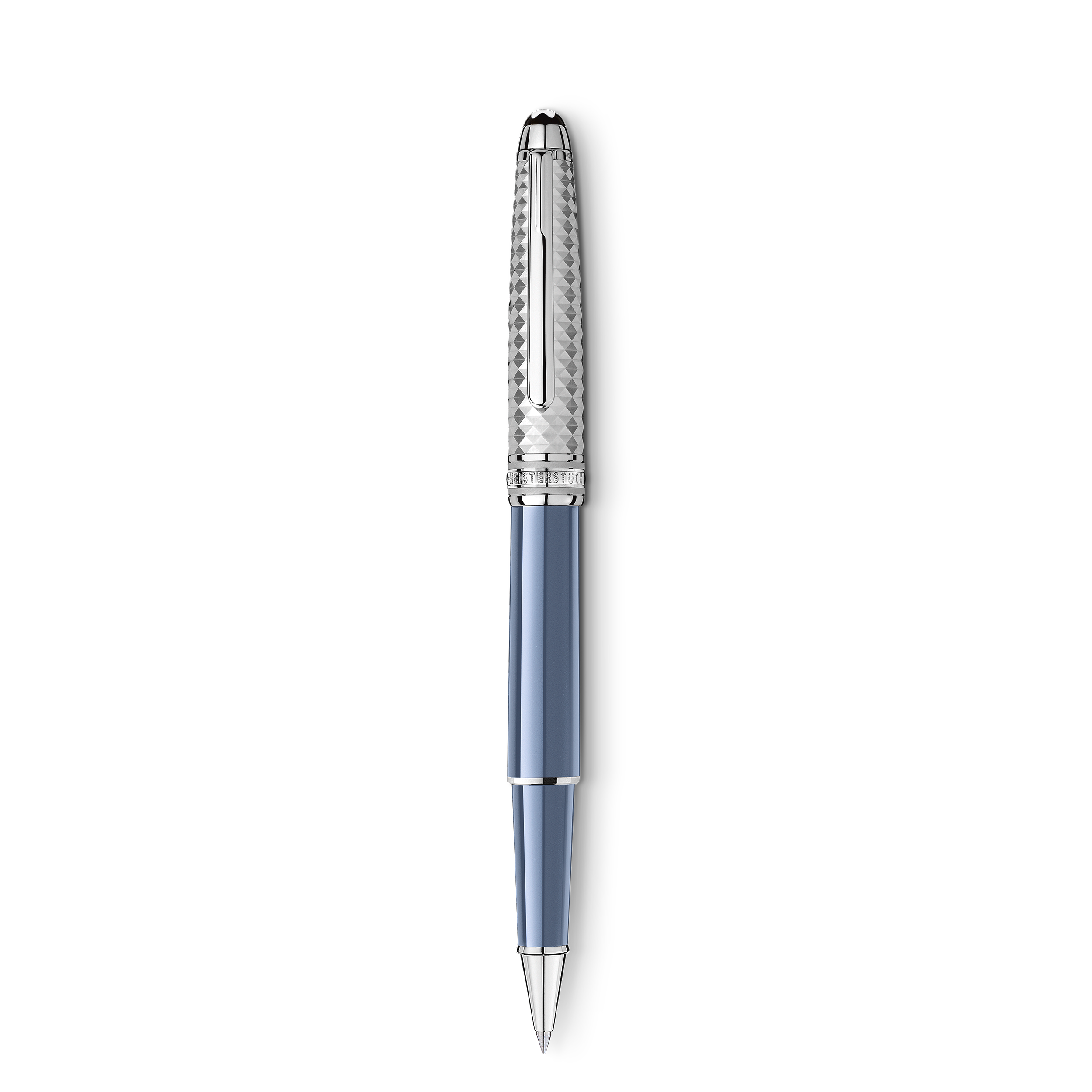 Montblanc - Meisterstück Glacier Doué Rollerball - Metal / Precious Resin - Mb129404 - Rollerballs Blue