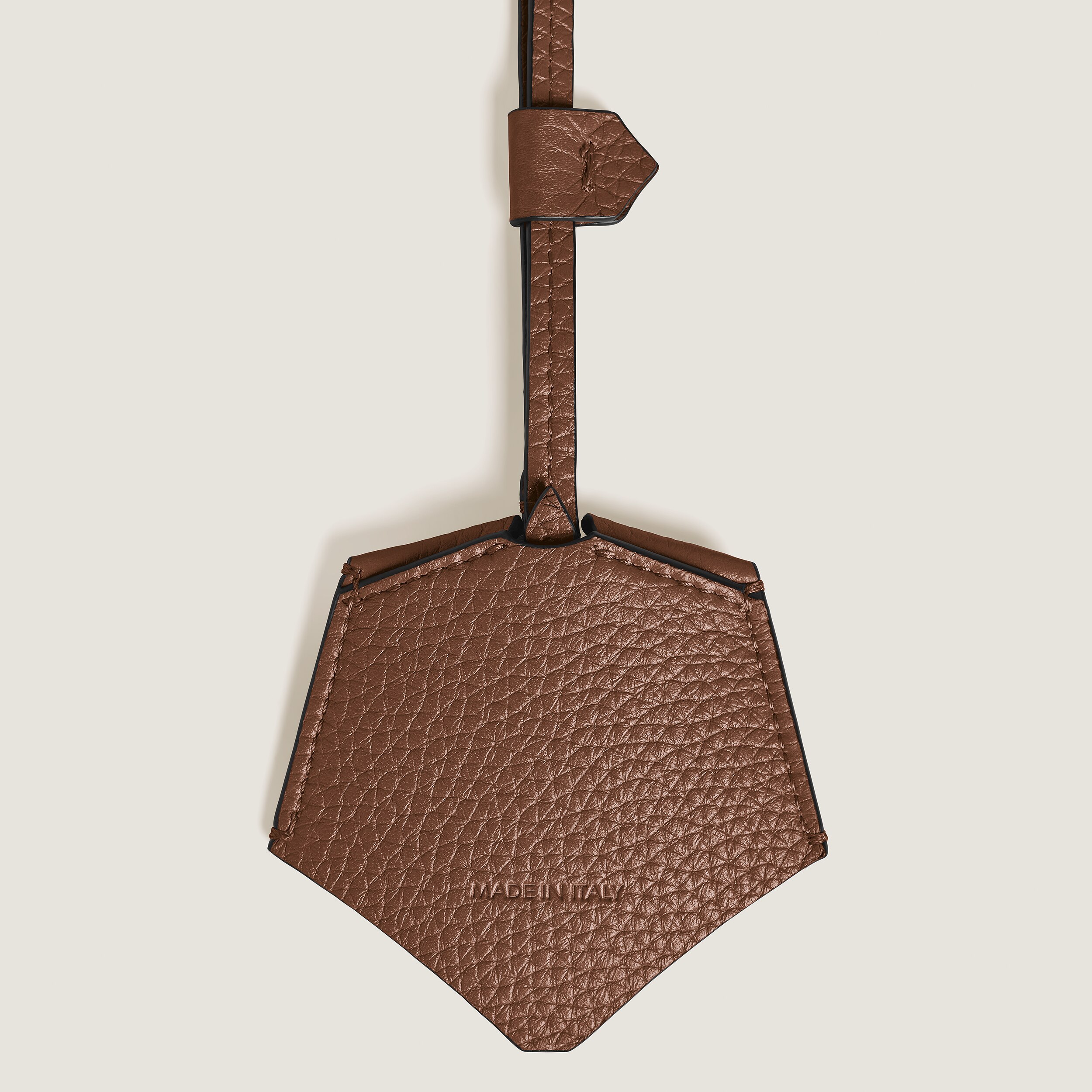  Montblanc - Schlüsselanhänger Aus Grain Leder - Rehbraun - Leder - Mb221835 - Schlüsselringe & Schlüsseletuis 
