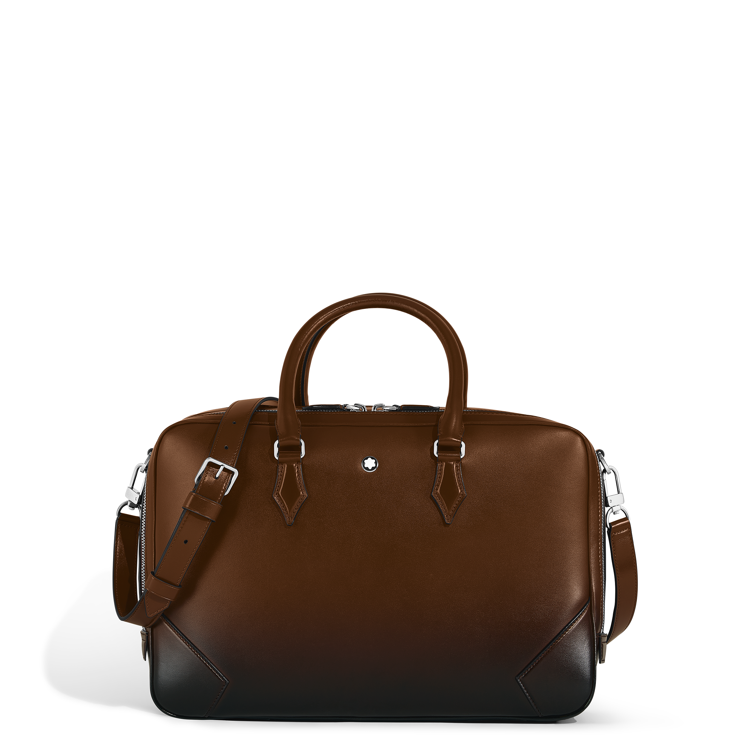Montblanc - Large Briefcase In Meisterstück Sfumato Leather - Leather - Mb220401 - Document Cases   Sfumato Brown